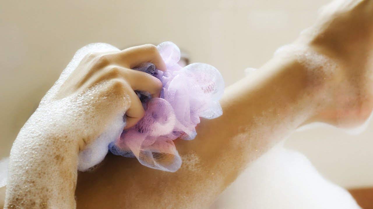 Exfoliating Bath Loofah Brush Set for Smooth Skin - 3 Pack (Purple, Pink, Sky Blue) | Gentle Body Scrubber for Shower & Spa | Perfect for Exfoliation & Skin Renewal