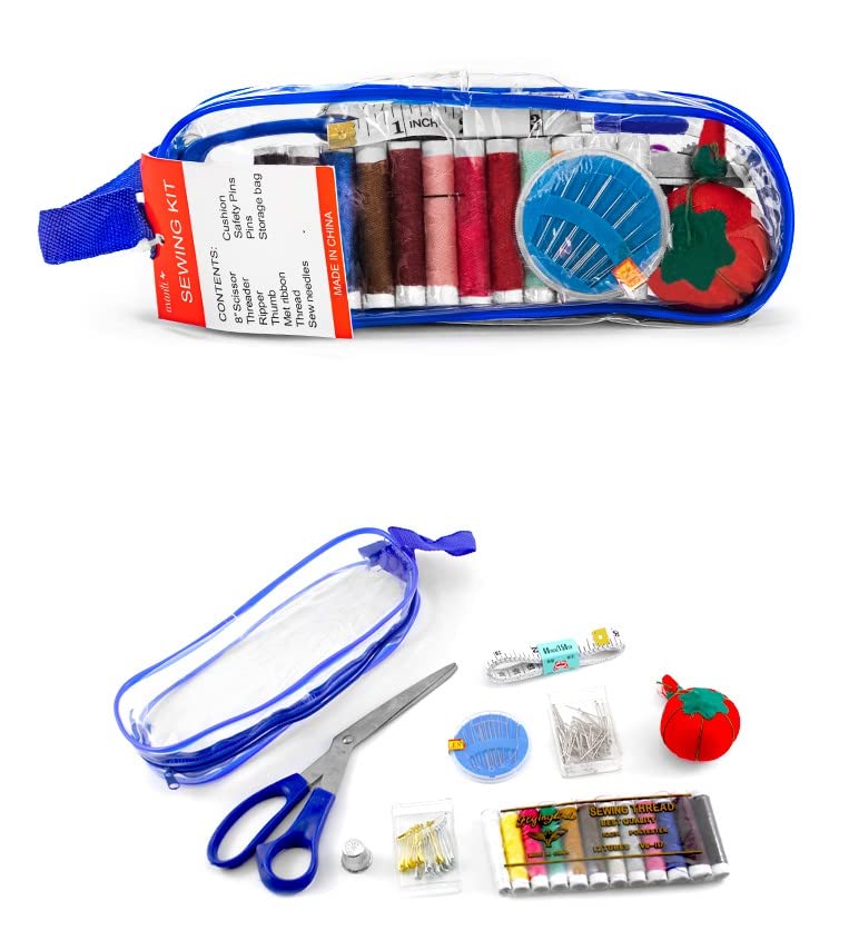 Avanti Travel Sewing Kit for Adults & Kids – Portable Needle and Thread Set with Essential Sewing Supplies for Home, Travel & Emergency Repairs | Perfect for Beginners, Quick Fixes & On-The-Go Crafting