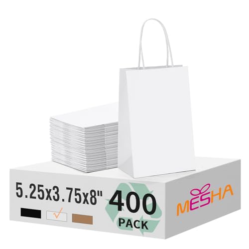 White 5.25x3.75x8 Inch 400Pcs
