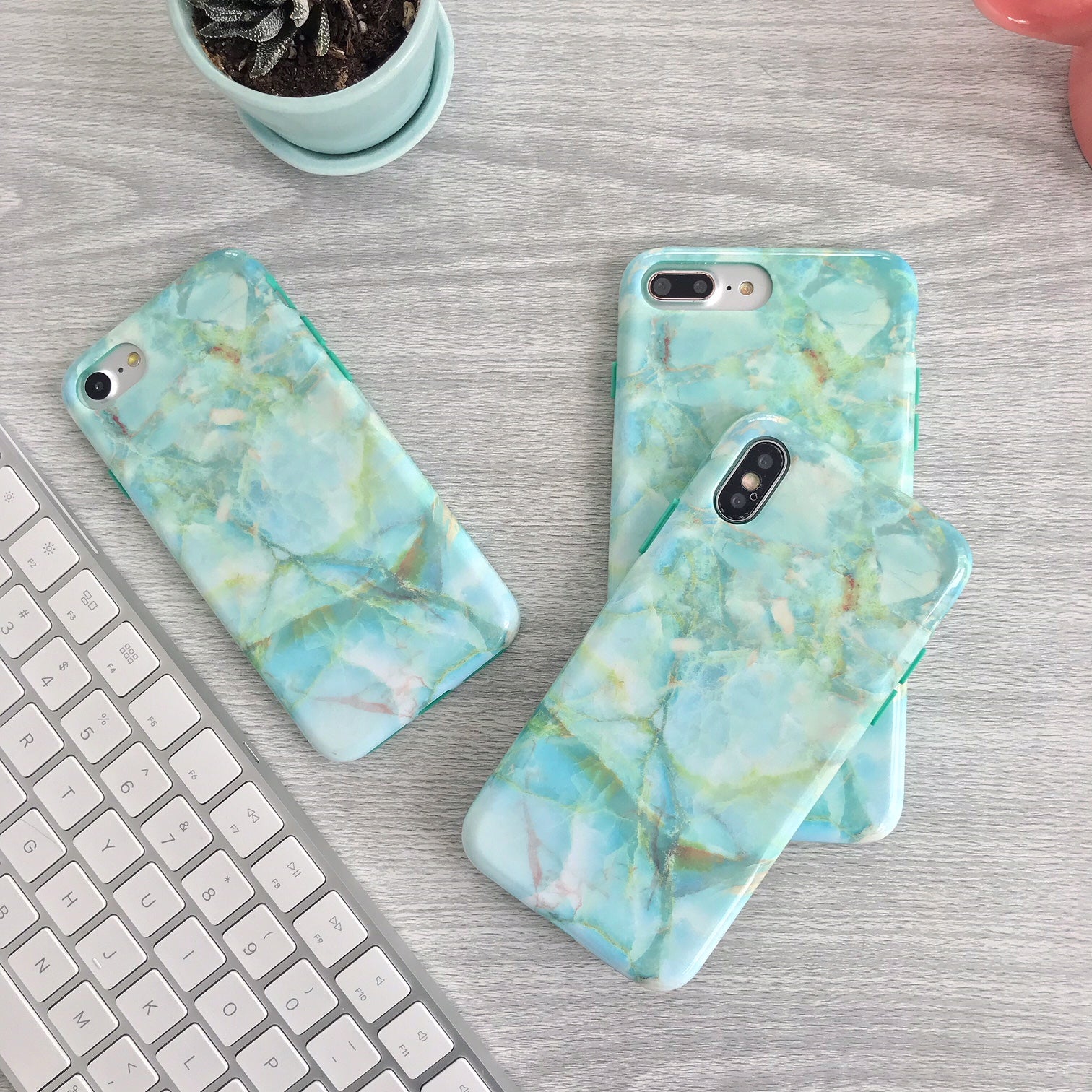 Premium Jade Marble iPhone Case - Elegant & Durable Protective Cover for iPhone [Model] - Perfect for Everyday Use, Travel & Gifting