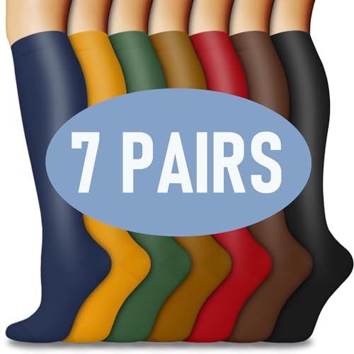 024-7 Pairs Red/Green/Yellow/Coffee/Navy