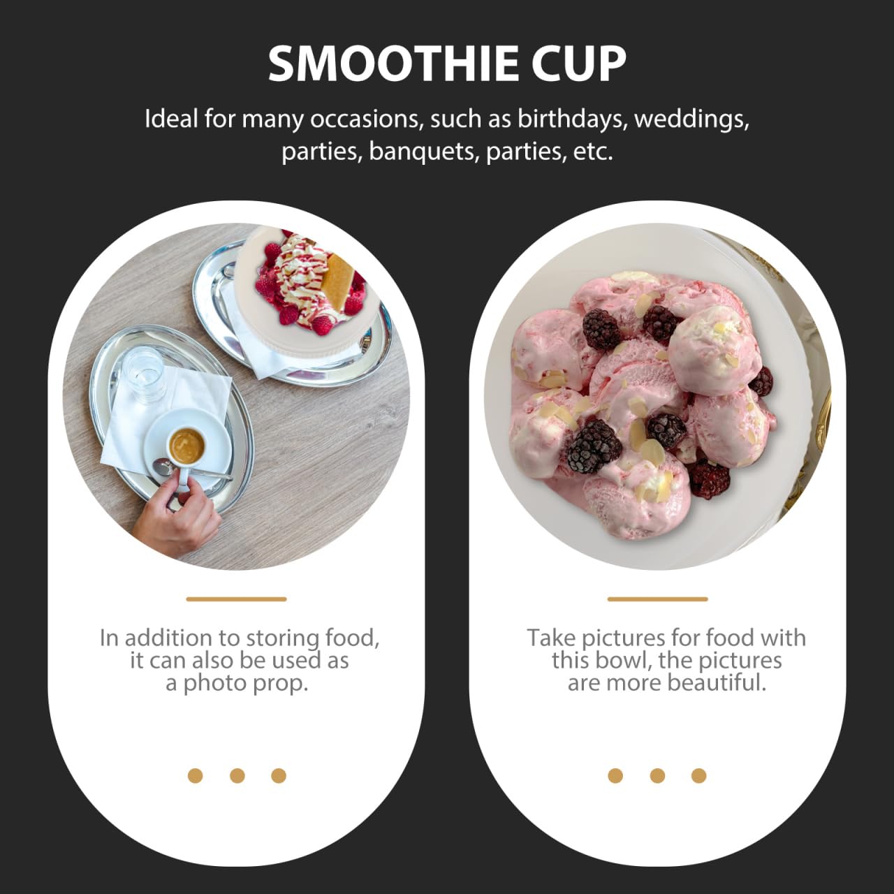 DOITOOL Ceramic Ice Cream Bowl with Pedestal - Elegant Footed Dessert Cup for Sundae, Parfait, Fruit, Pudding & Trifle - Perfect for Parties, Home Desserts & Ice Cream Shops
