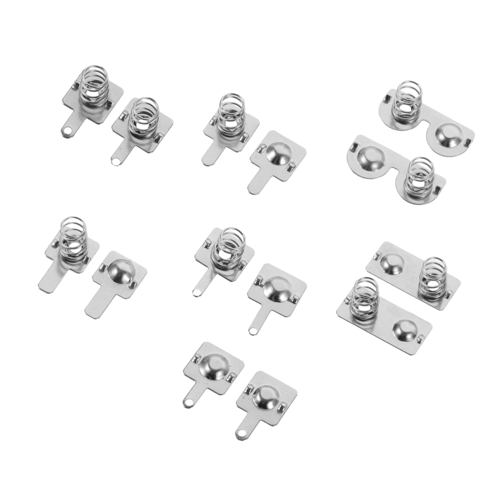 Gatuida 4 Sets Battery Spring - Durable Metal Battery Plate Contacts for AA AAA C D 9V Batteries - Perfect for Flashlights, Toys, Remote Controls & Electronic Devices