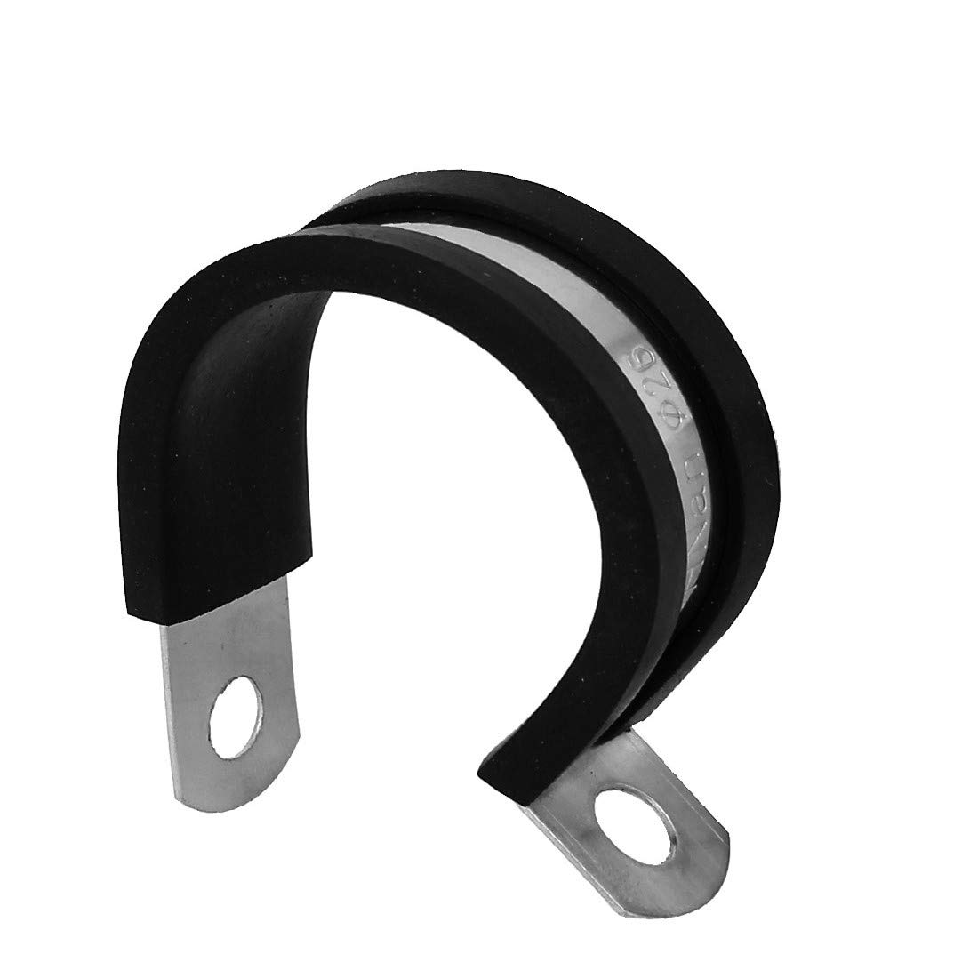 26mm EPDM Rubber Lined P Clips - Heavy Duty Cable Hose Pipe Clamps (5 Pack) - Secure Wire Management for Automotive, Marine & Home Organization