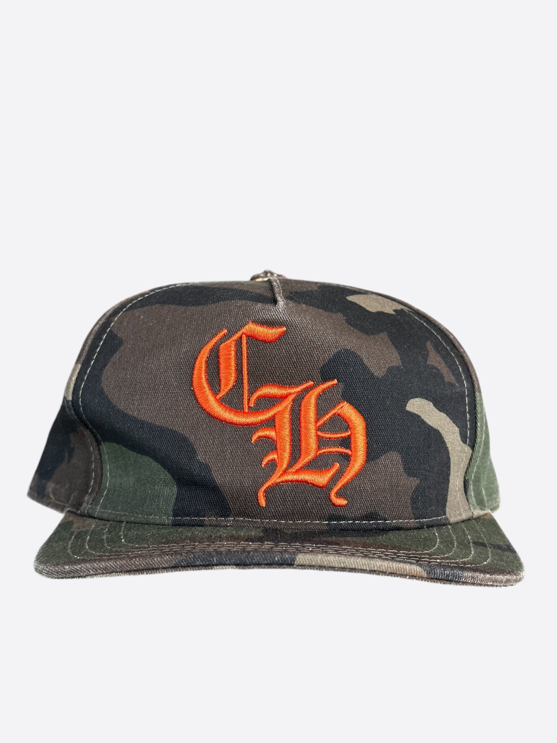 Chrome Hearts Camouflage Orange CH Logo Baseball Cap - Stylish Streetwear Accessory for Men & Women | Perfect for Urban Fashion & Outdoor Adventures