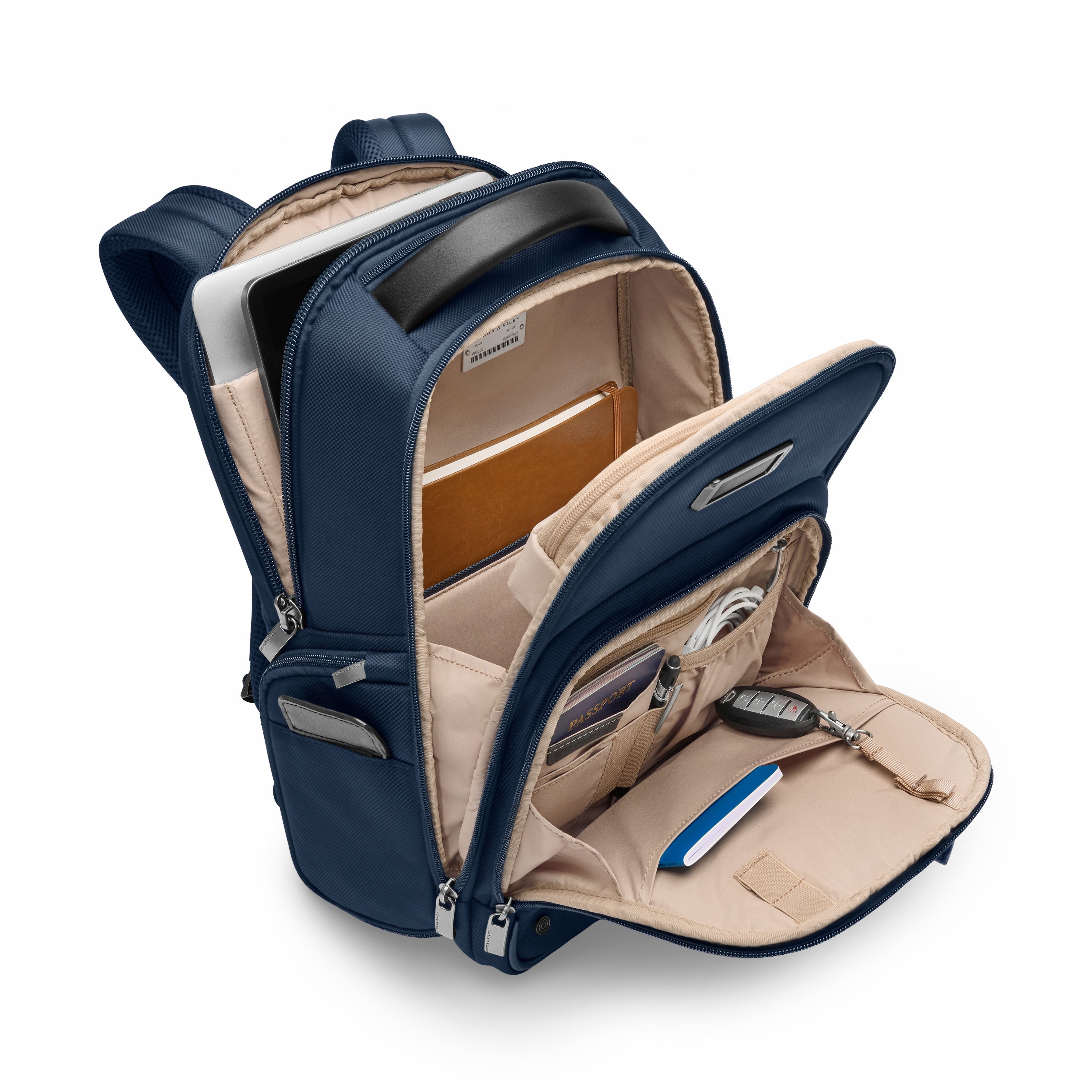 Briggs & Riley @work 2.0 Medium Backpack - Durable Laptop Backpack for Work & Travel, Water-Resistant Business Backpack with USB Charging Port - Perfect for Commuting, Office & Business Trips