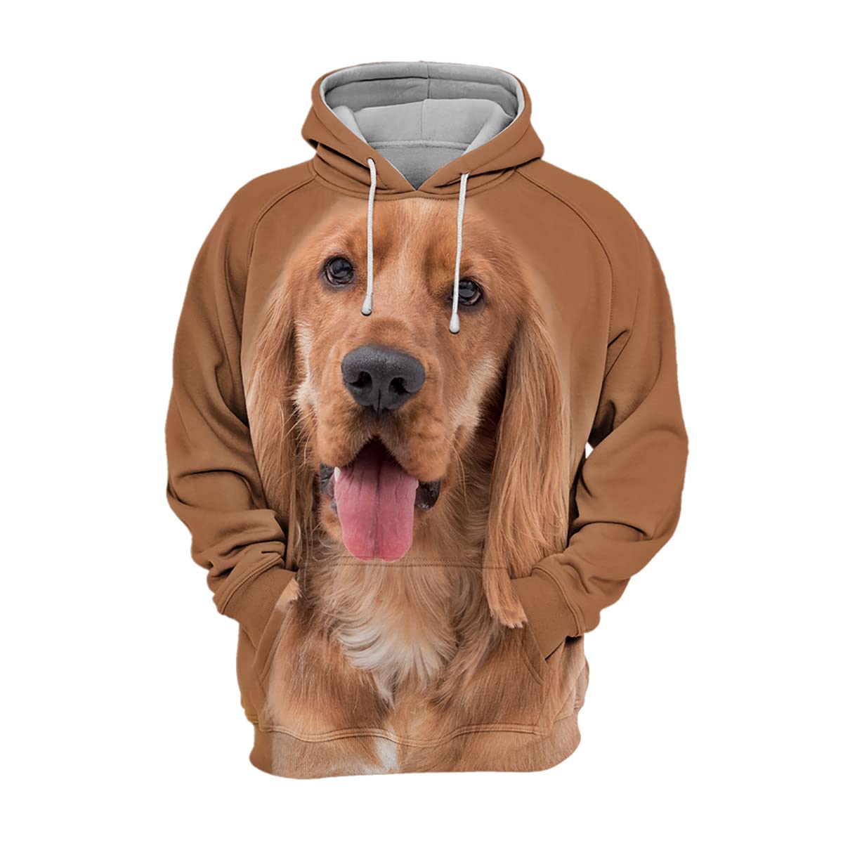 3D Dog Printed Unisex Hoodie - Men's & Women's Pullover Sweatshirt with Hood, Plus Size Available - Perfect for Casual Wear, Pet Lovers & Outdoor Activities