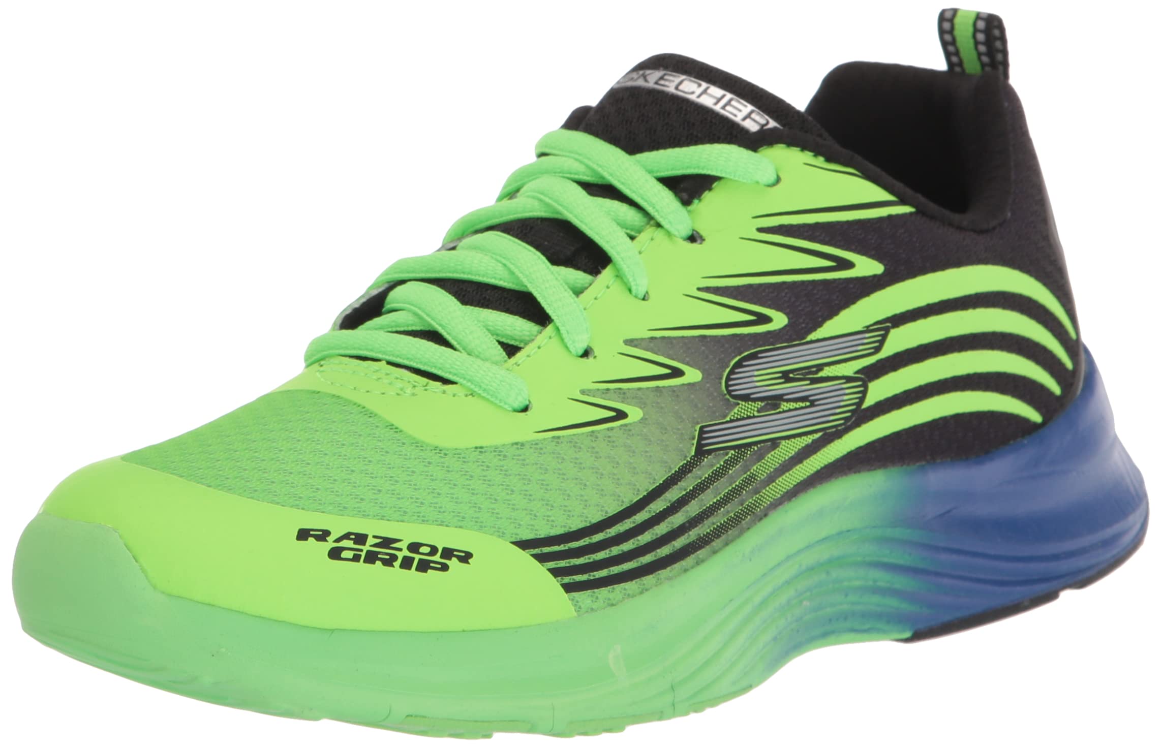 Skechers Unisex Kids Razor Grip-Sonictron Lightweight Running Shoes for Boys & Girls - Comfortable Athletic Sneakers for School, Play & Everyday Wear