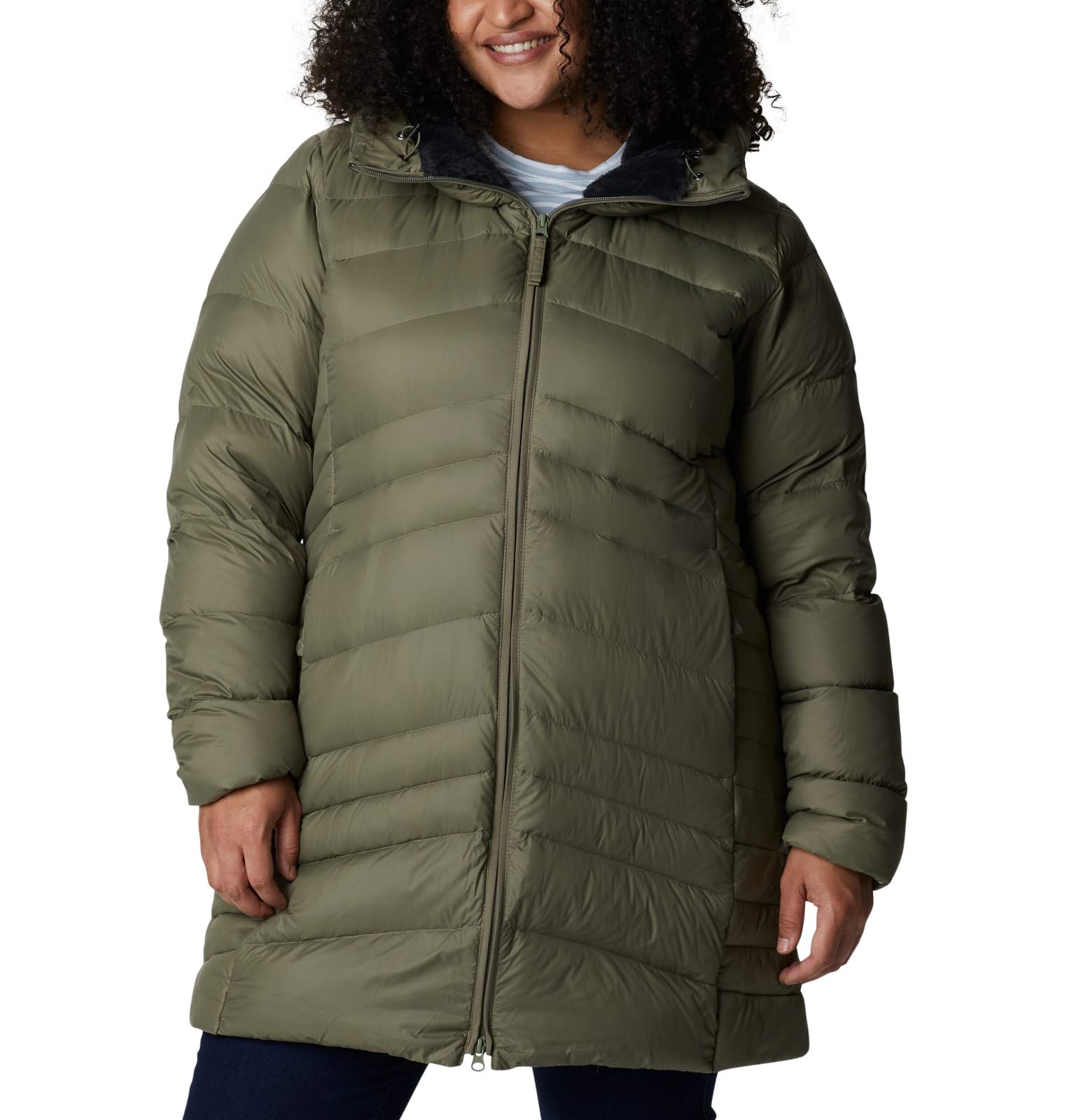 Columbia Women's Autumn Park Down Mid Jacket - Lightweight Warm Winter Coat for Hiking, Travel & Outdoor Activities