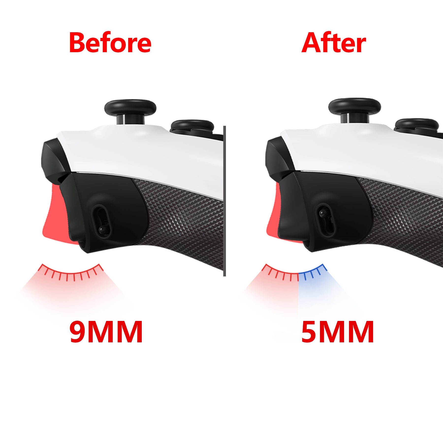 eXtremeRate FLEXOR Rubberized Side Grips & Trigger Stop Kit for Xbox Series X/S Controller & Xbox Core Controller - Enhanced Grip & Precision for Gaming - Perfect for Competitive Play & Long Gaming Sessions