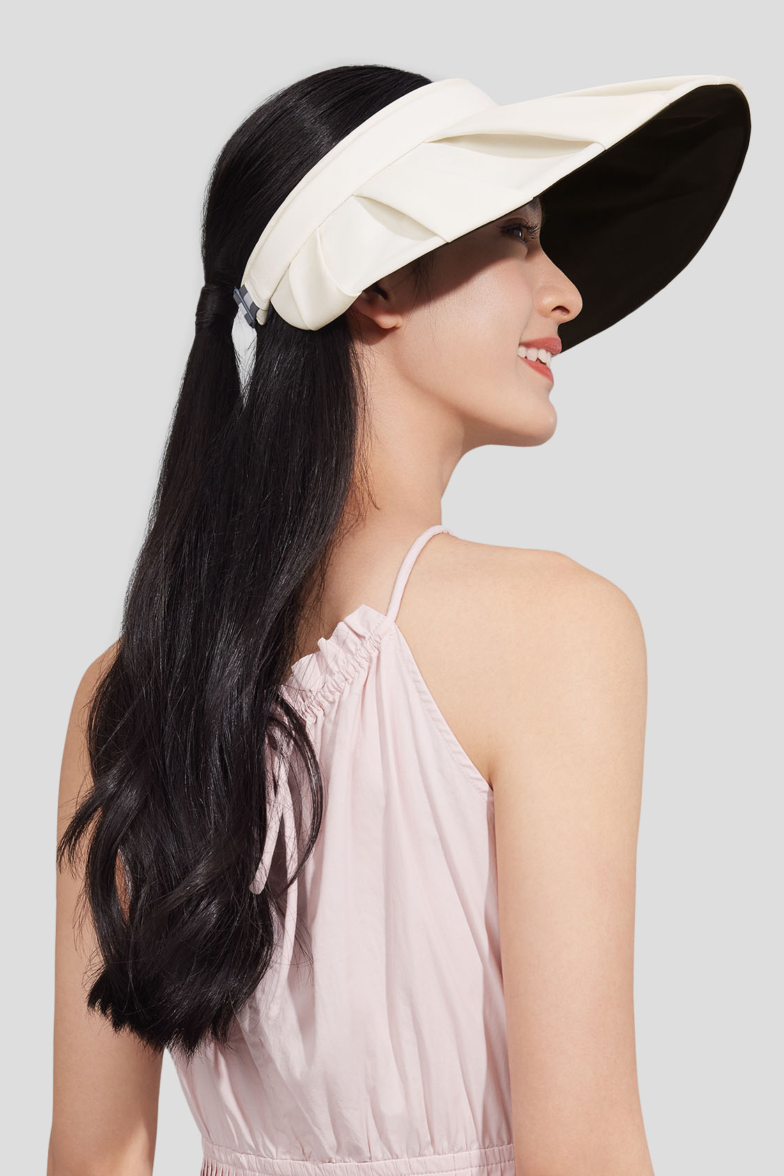 Bouffancy Women's UPF50+ Sun Visor Hat - Wide Brim UV Protection for Outdoor Sports, Golf, Beach & Summer Activities