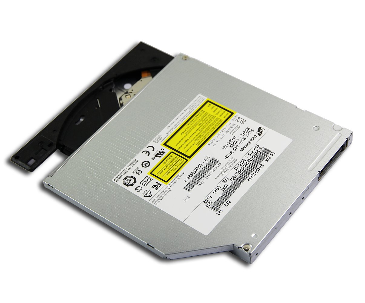 HL-DT-ST GUD0N 8X Slim SATA DVD±RW DL Burner - 24X CD-RW Recorder for HP Dell Lenovo Laptops | 9.5mm Tray-Loading Optical Drive Replacement | Perfect for Data Backup, Media Burning & Software Installation