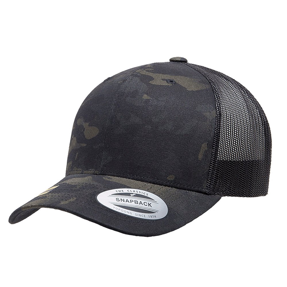 Flexfit Original Multicam & Multicam Black Camouflage Baseball Cap 6606 - Tactical Military Style Hat for Outdoor Hunting, Airsoft & Casual Wear