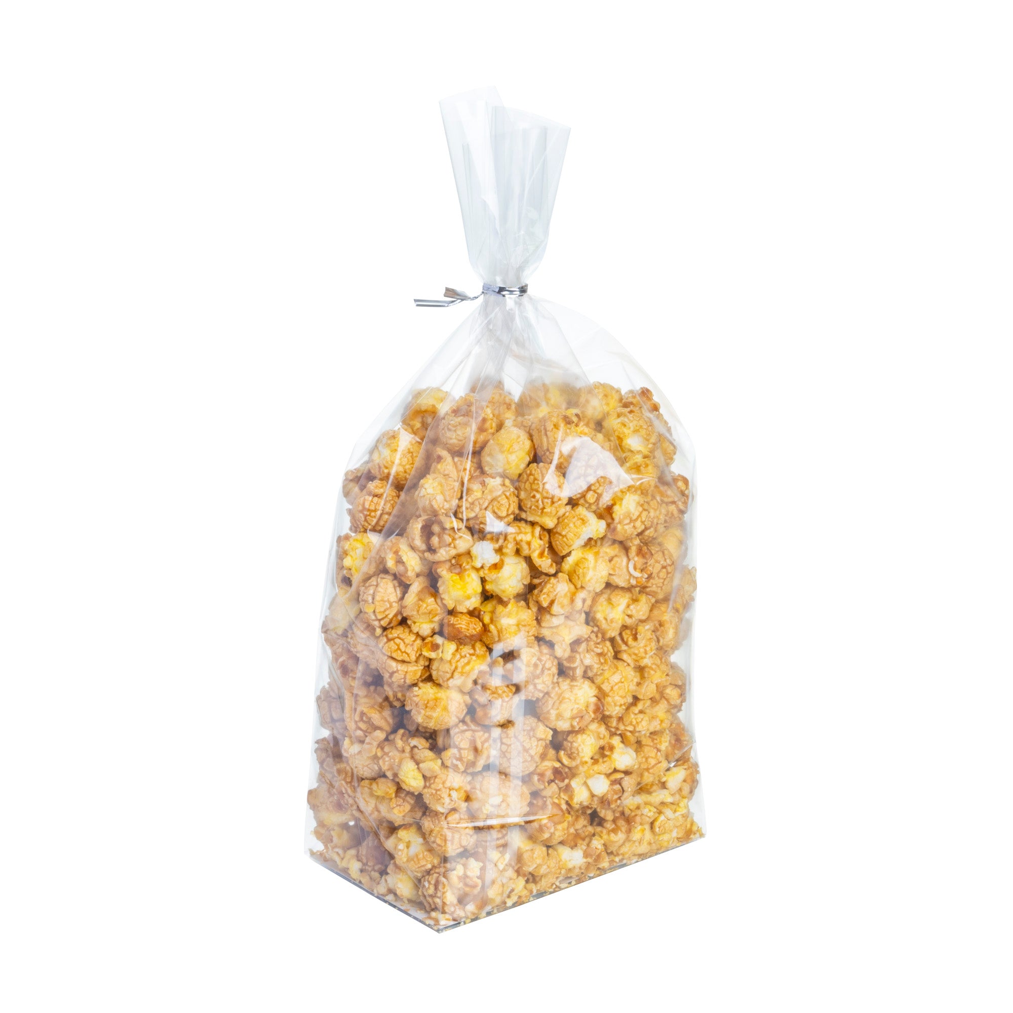 Clear Plastic Gusset Bags with Flat Bottom & Paper Insert - Heat Sealable 5x3x12 Inches - 100 Count Box for Food Packaging, Retail Display & Storage