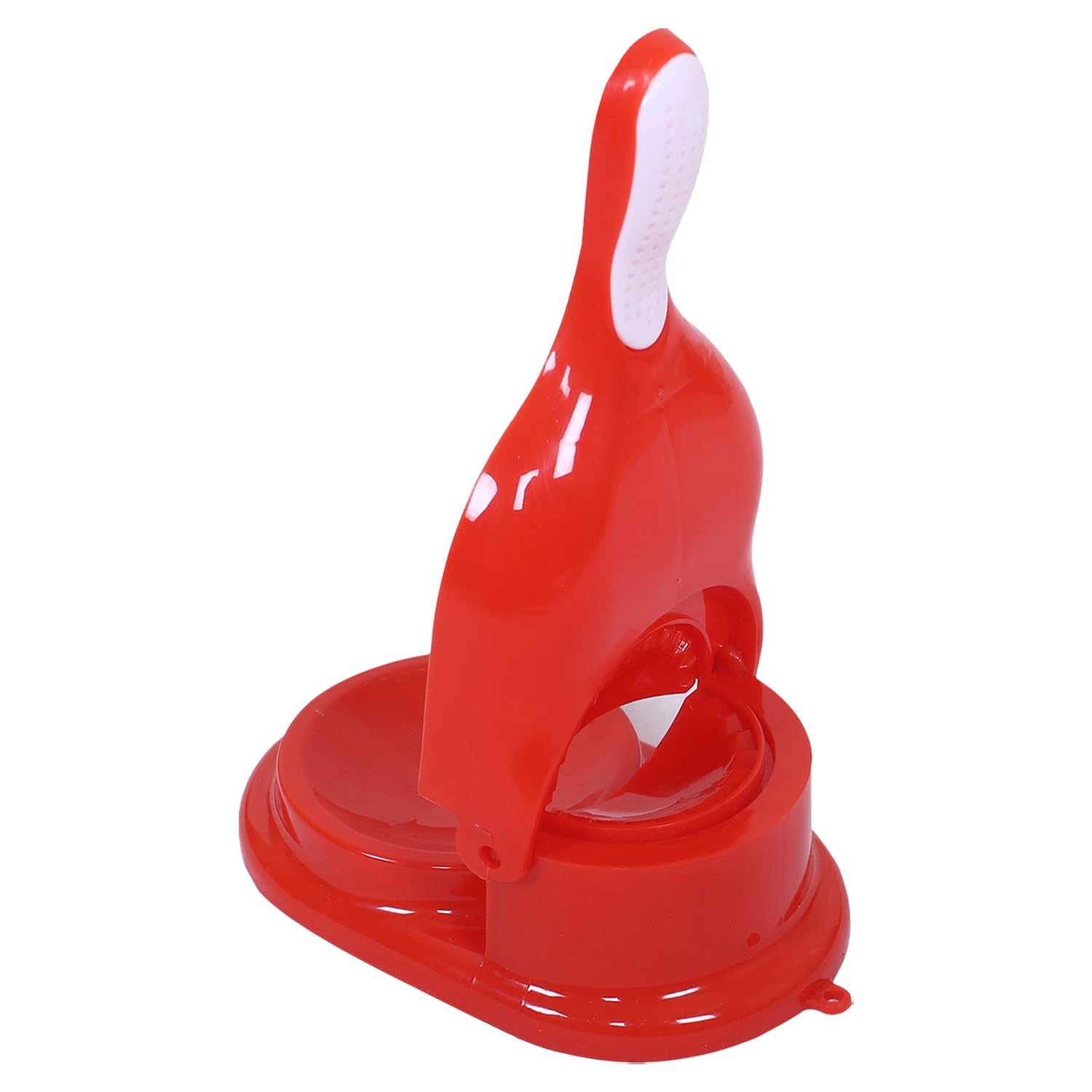 2-in-1 Plastic Dumpling Maker Tool - Heart Home Dumpling Press for Momos, Gujiya & More | Manual Dumpling Maker Machine for Kitchen | Perfect for Asian Cooking, Party Snacks & Family Meal Prep (Red)