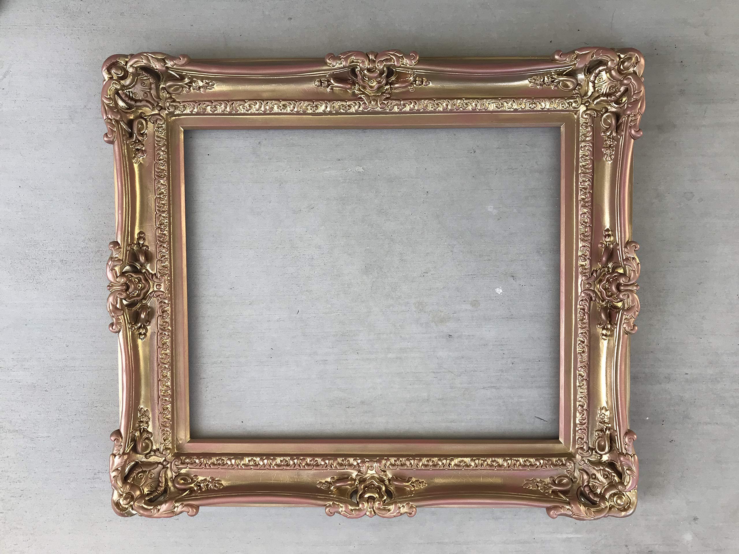 20x24 Rose Gold Baroque Picture Frames - Elegant Ornate Frames for Canvas Paintings, Wall Art, Wedding Photos & Home Decor - Perfect for Living Room, Bedroom & Gallery Displays