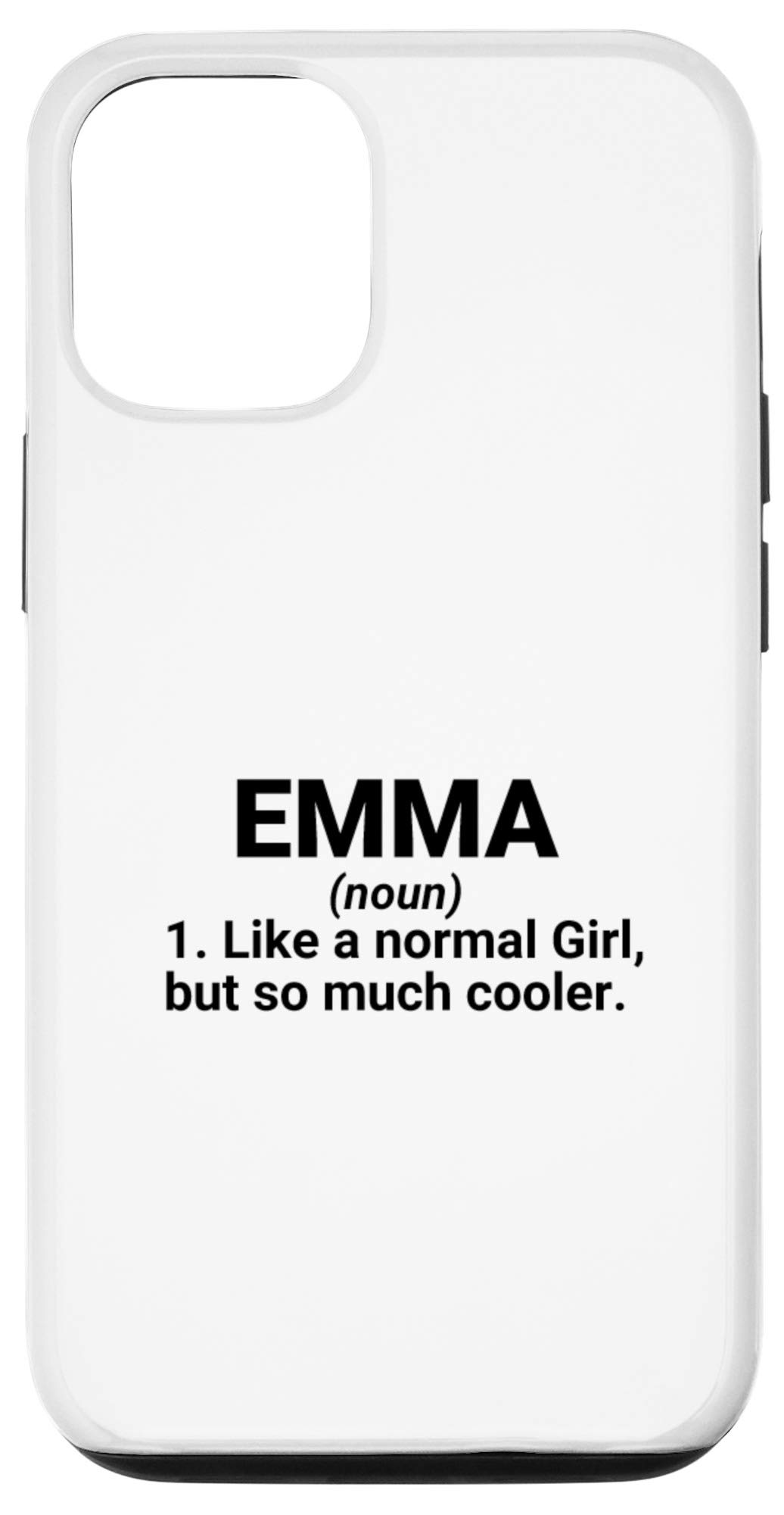 iPhone 12/12 Pro Custom Name Case - Personalized Emma Engraved Phone Cover - Trendy Gift for Girls, Women, Teens - Perfect for Birthdays, Anniversaries & Special Occasions