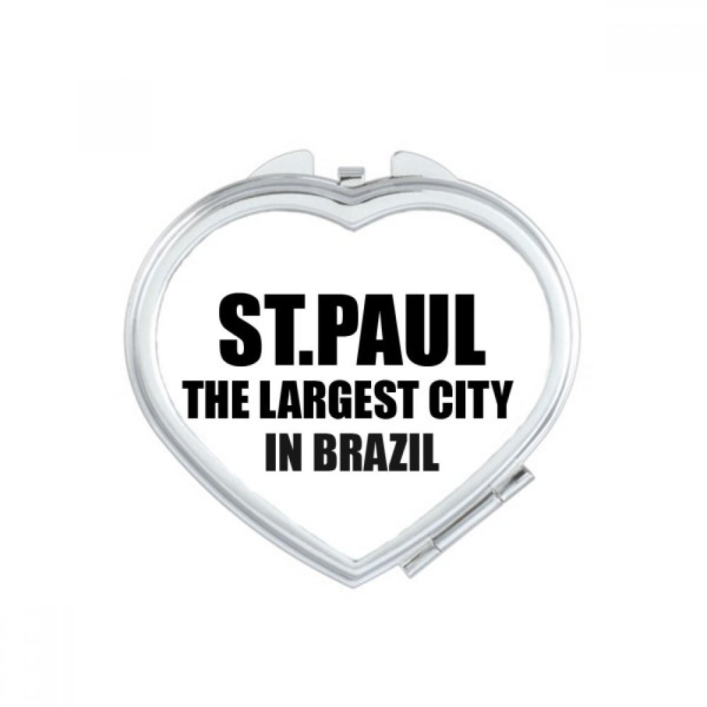 Bestchong St. Paul Brazil Heart Mirror - Portable Travel Makeup Mirror for Handbag
