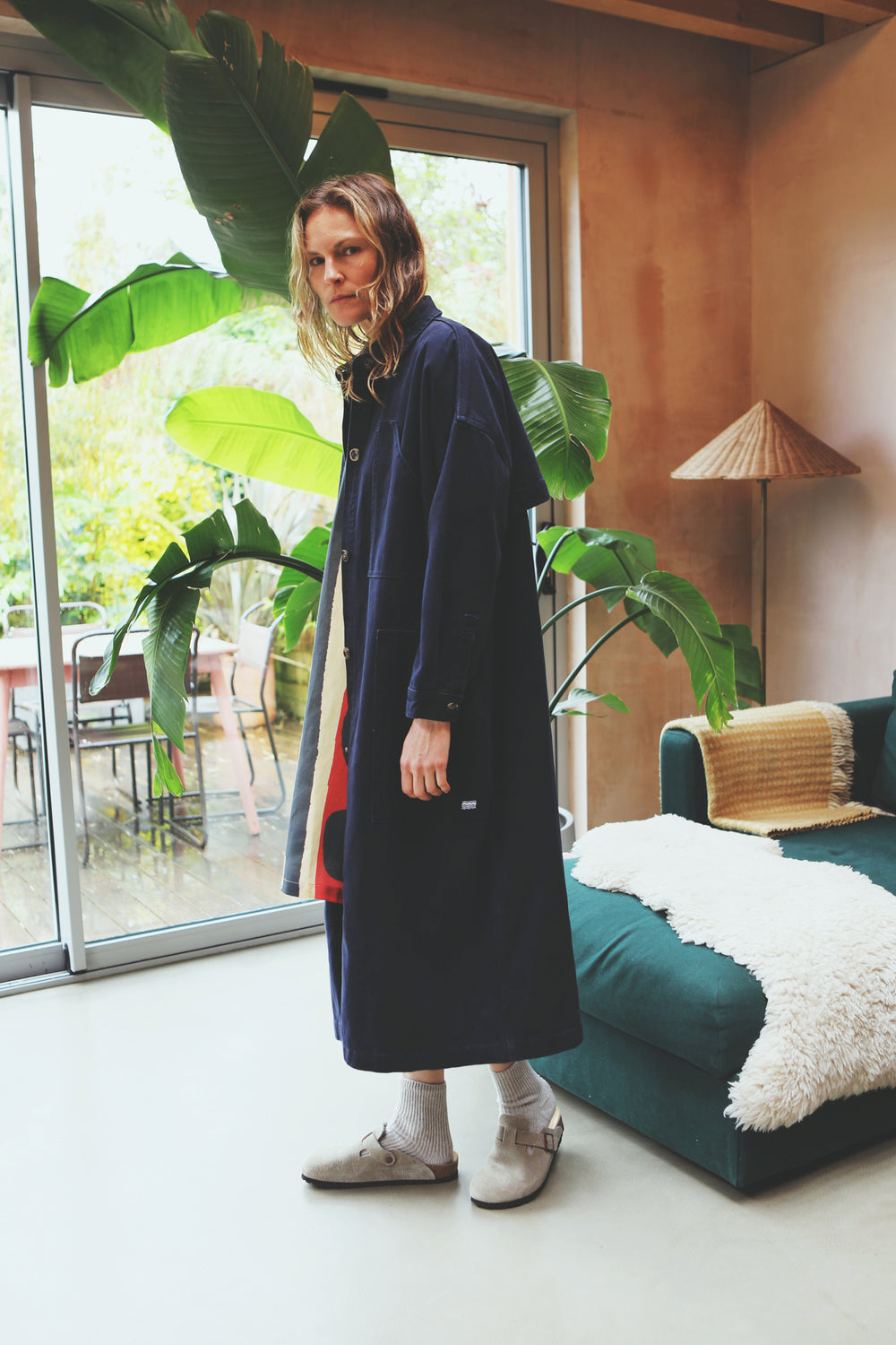 L F Markey Emery Trench Coat in Navy Blue - Classic Waterproof Outerwear for Women | Perfect for Office, Travel & Fall Fashion