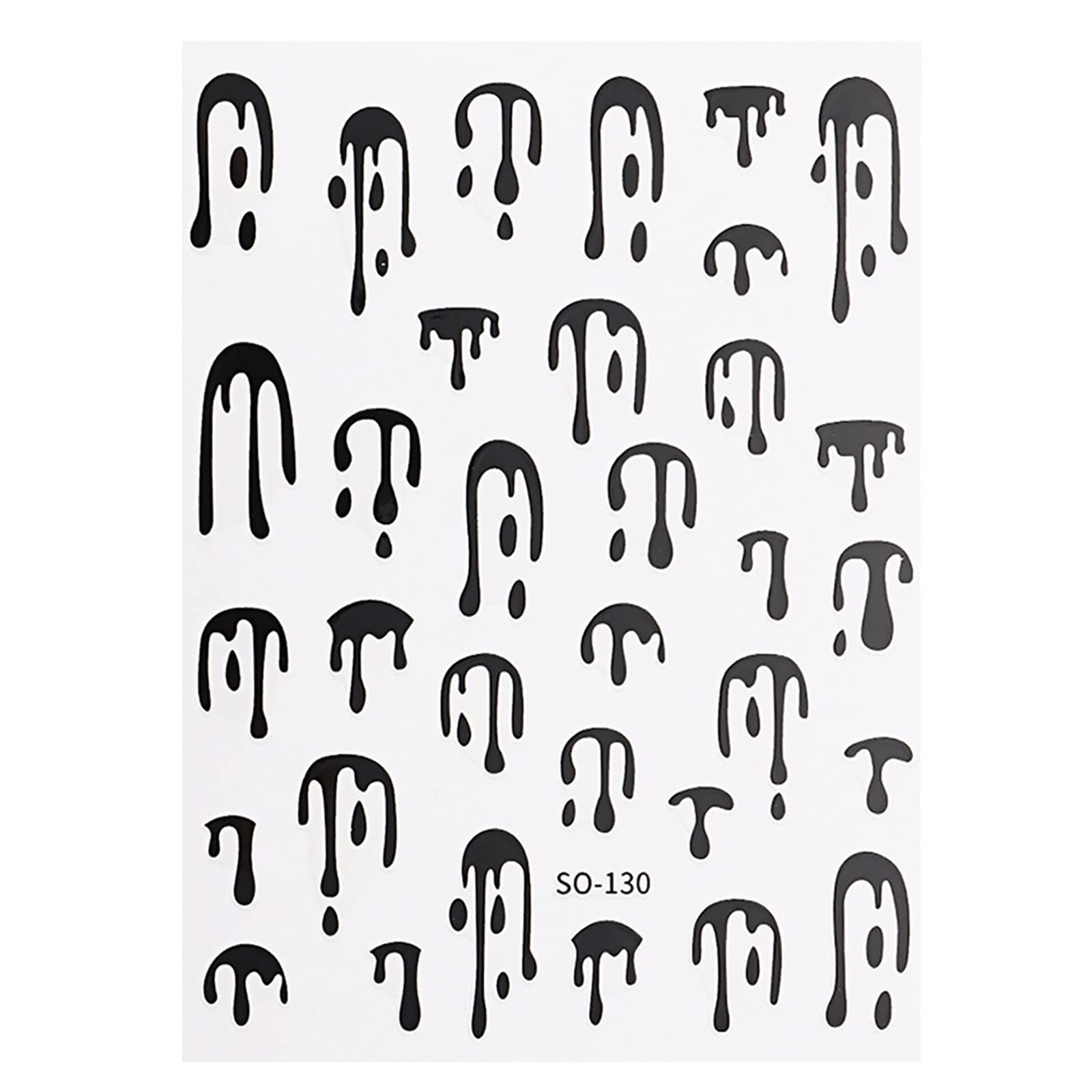 Halloween Nail Stickers for Women - 50PCS Nail Art Decals with Various Patterns, Nail Transfer Stickers for Toenails & Fingernails - Perfect for Halloween Parties, Costume Events & Nail Salon Decorations