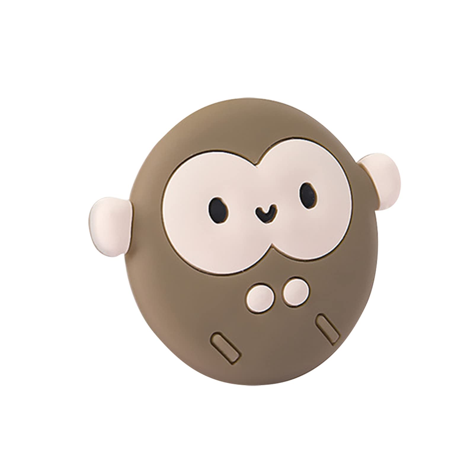 Silicone Door Handle Pads - Cartoon Mute Stickers for Bathroom & Wall Decor (C, One Size)