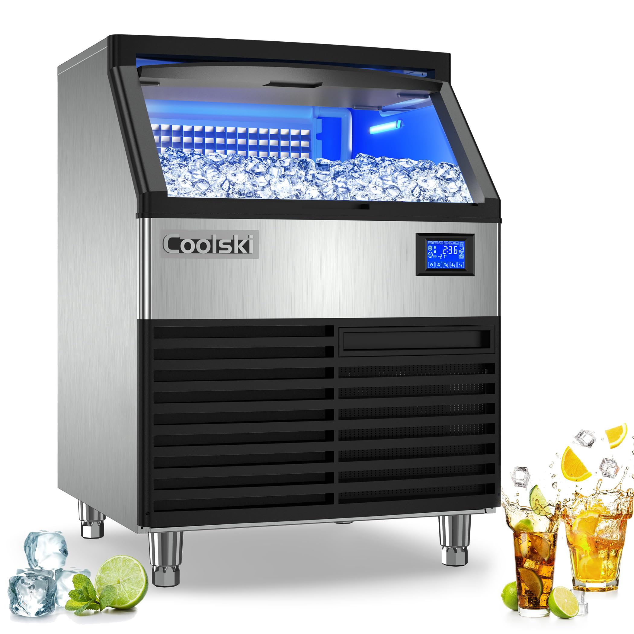 Commercial Ice Maker Machine 260LBS/24H, 26
