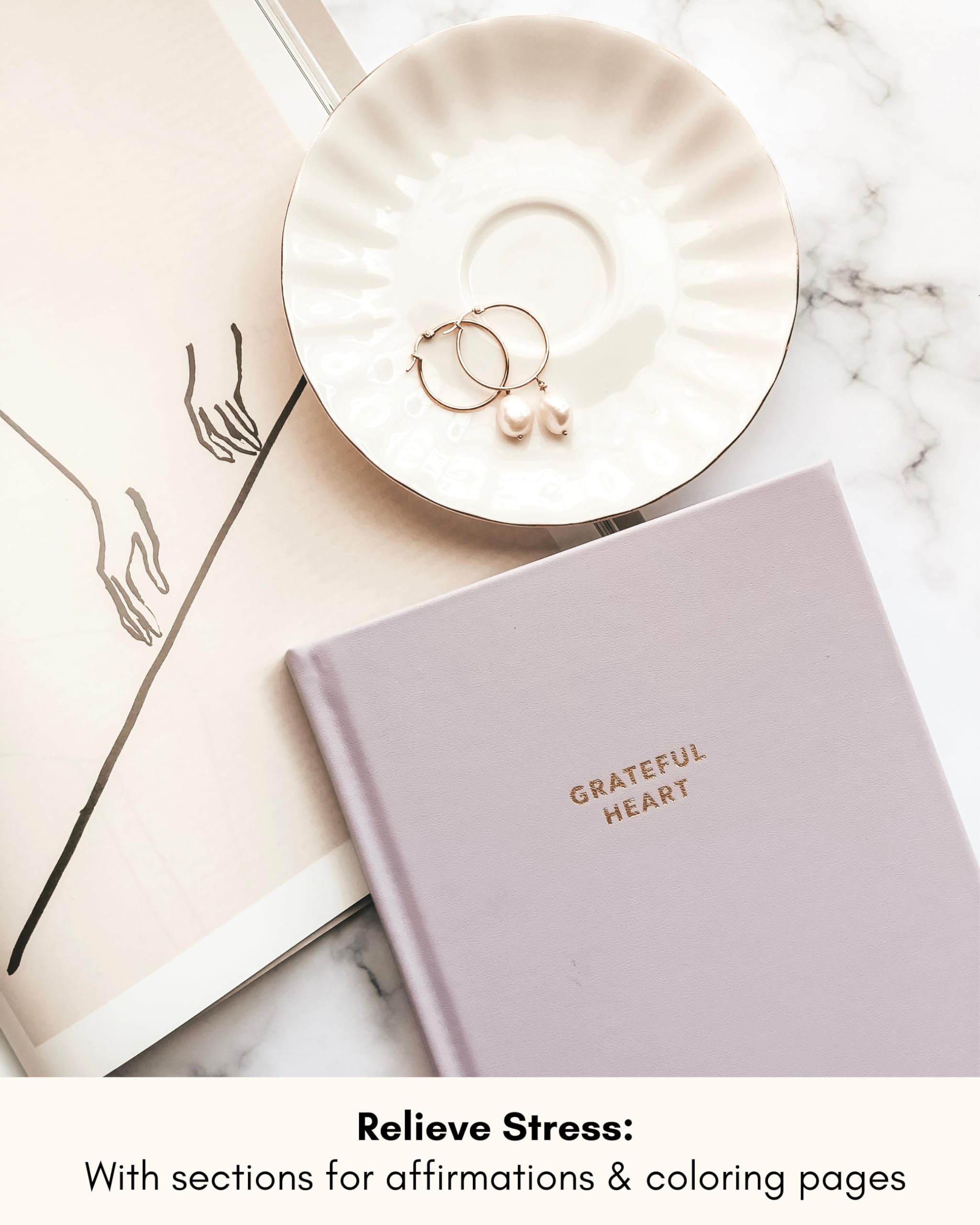 Lamare 2025 Daily Gratitude Journal for Women - Self Care, Affirmation & Mindfulness Planner with Prompts | Perfect for Daily Reflection, Stress Relief & Personal Growth