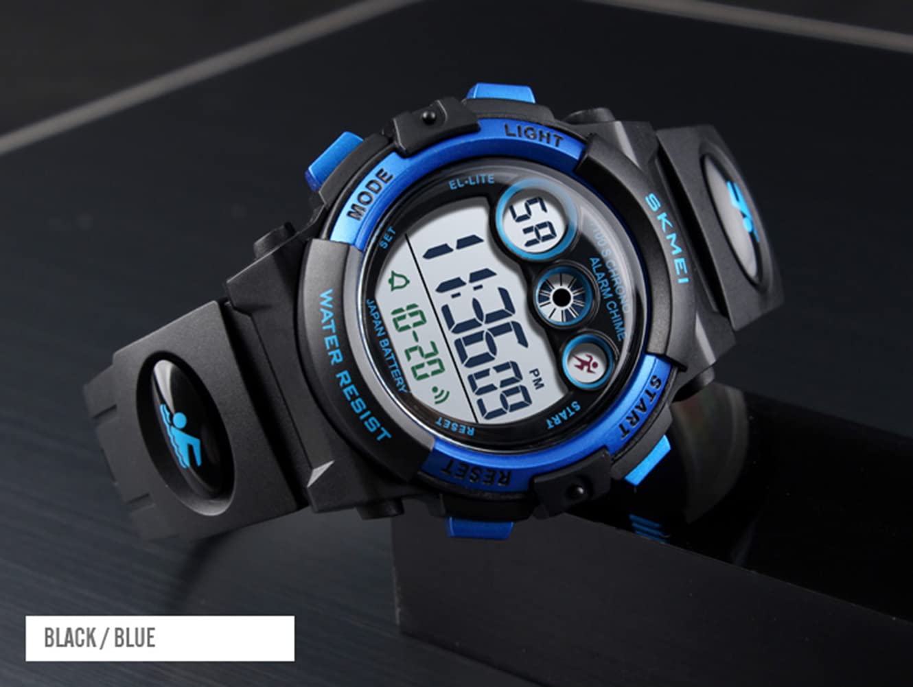 Digital Sports Watch for Boys & Girls - Waterproof Kids Wristwatch with Alarm, Stopwatch, 12/24H Time & Calendar - Perfect for Outdoor Activities, Swimming & School (Ages 3-15)