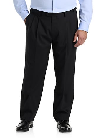 Waist-Relaxer Pleated Suit Pants for Men - Comfortable Office & Business Casual Wear - Perfect for Work, Meetings & Formal Events