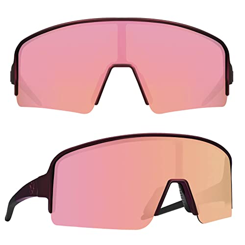 F2 Semi Rimless -Metallic Rose/ Pink Lense