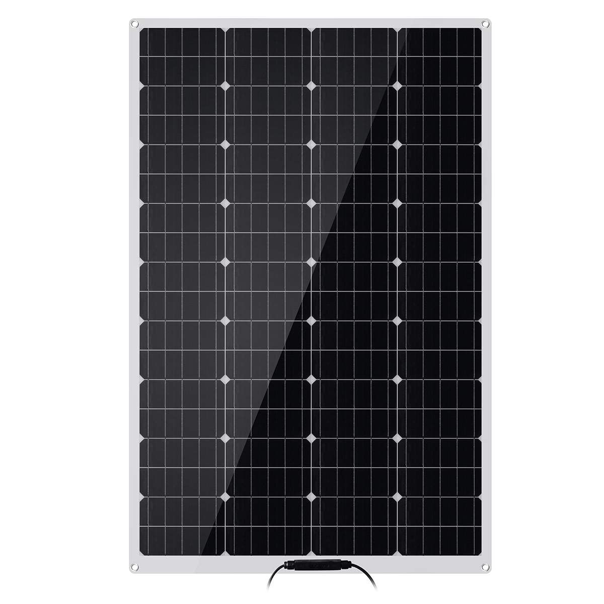200W 18V Semi-Flexible Monocrystalline Solar Panel Kit - Portable RV Solar Charger, Marine & Car Battery Charger for Camping, Boating, Off-Grid Power Supply