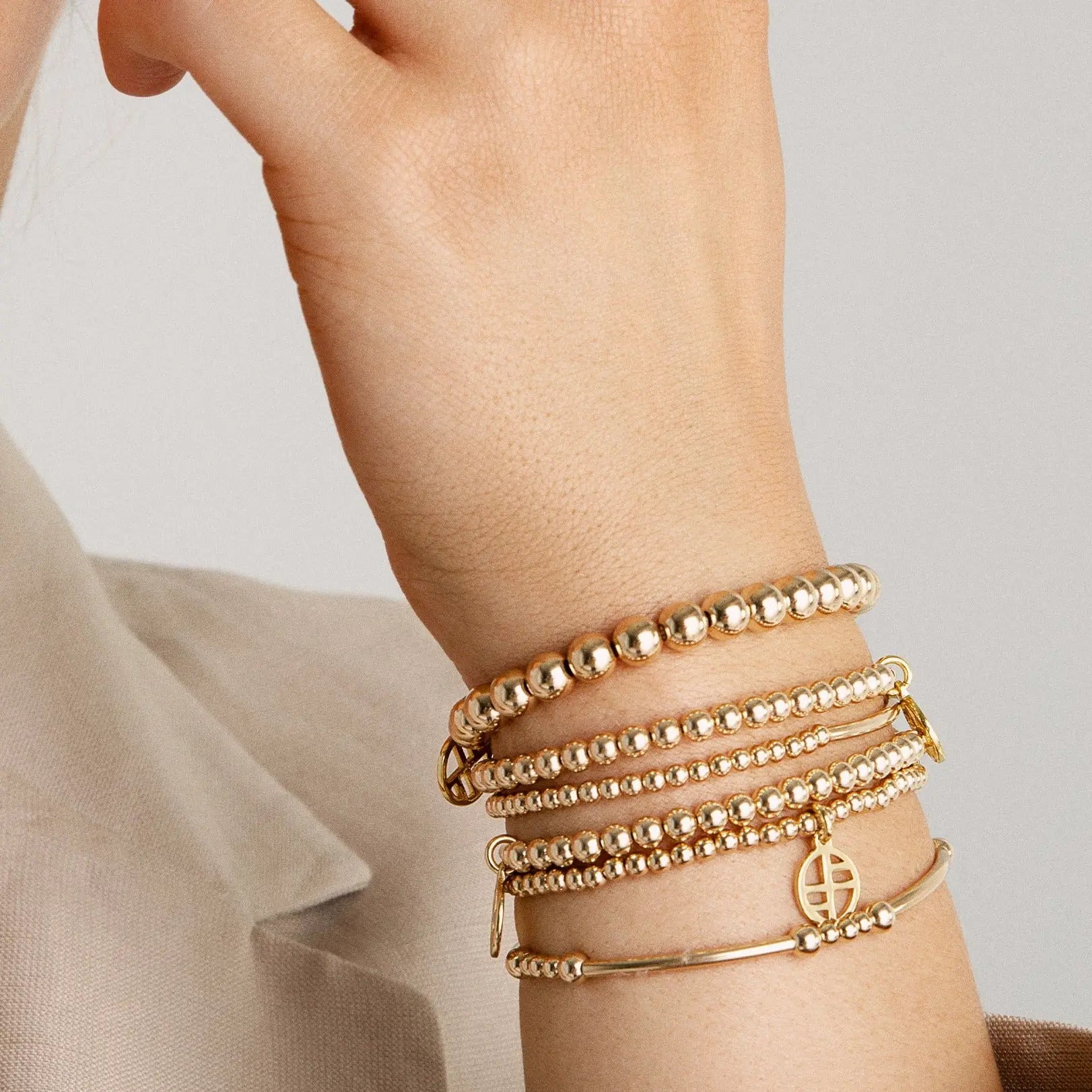 4MM Staple Bracelet for Men & Women - Minimalist Stainless Steel Cuff for Everyday Wear & Stacking
