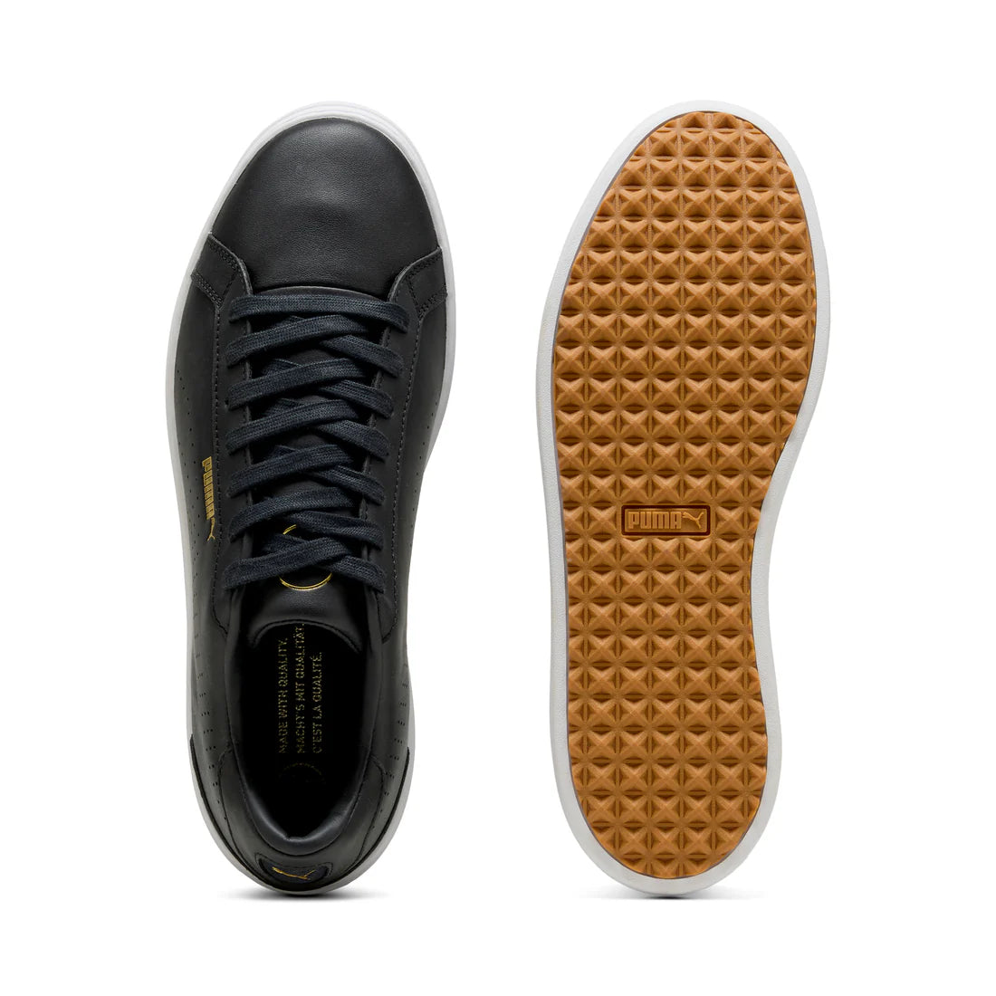 Puma Classic G Sneakers for Men & Women - Black/White - Retro Running Shoes for Casual Wear & Gym Workouts