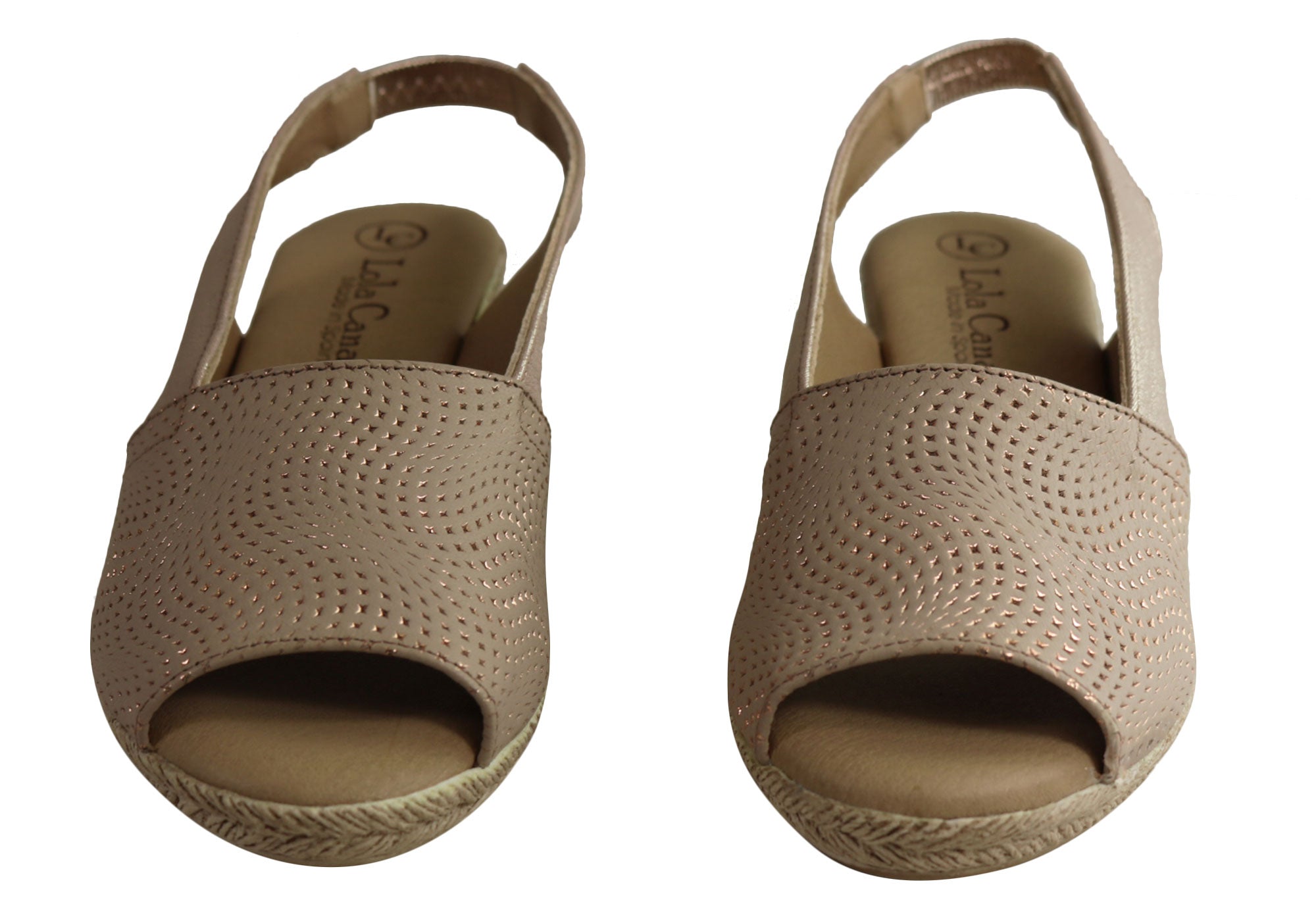 Lola Canales Women's Comfort Leather Wedge Sandals - Handmade in Spain - Perfect for Summer, Beach, and Casual Outings