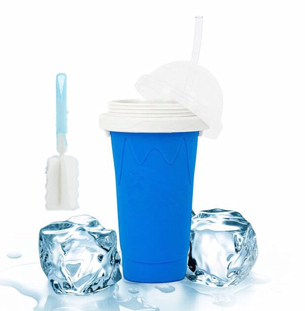 350ML Portable Reusable Smoothie Cup with Brush, Straw & Spoon - Perfect for Homemade Smoothies, Milk Drinks & Juices - Ideal for Gym, Office & Outdoor Activities