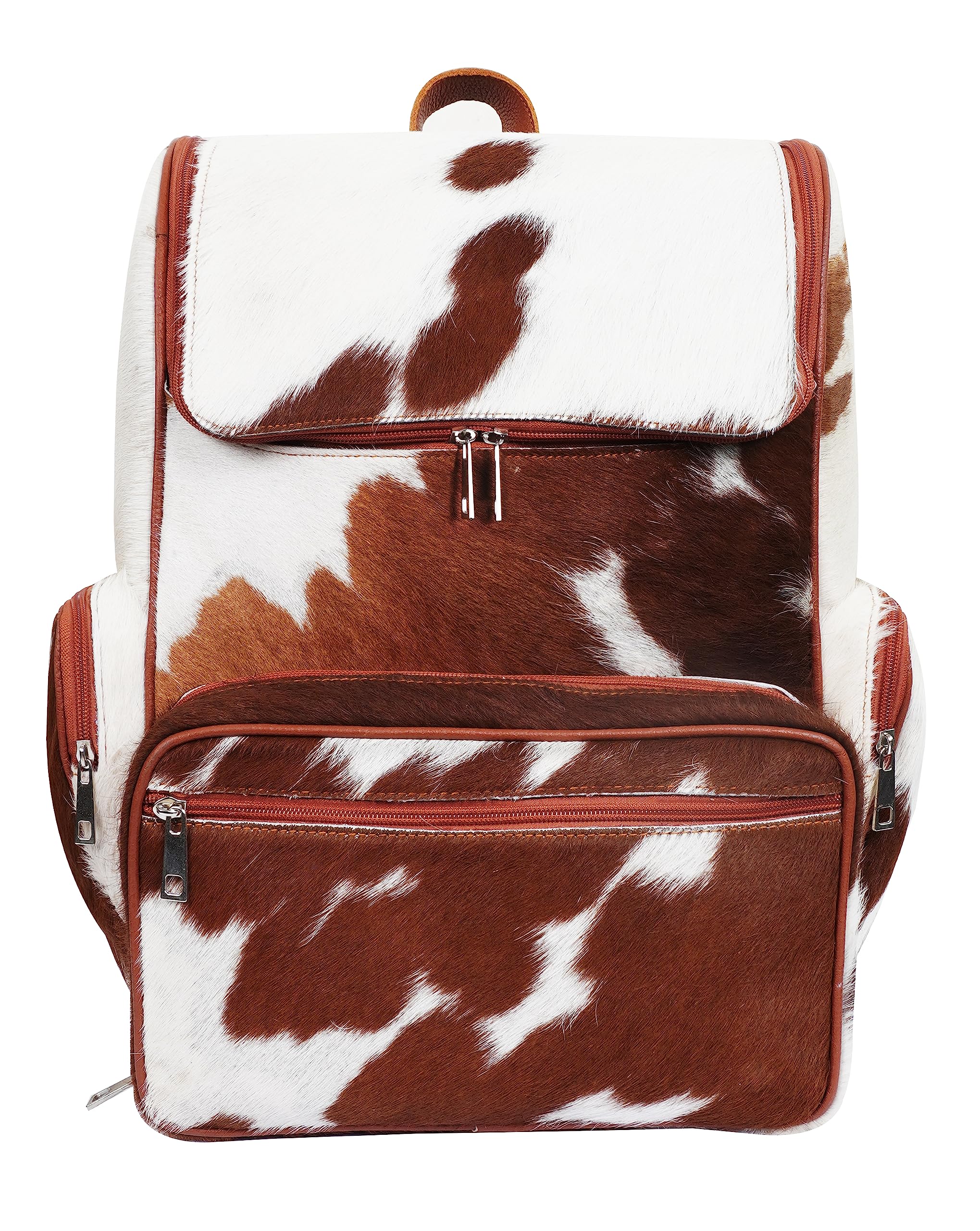 Cowhide Diaper Backpack - Stylish Cow Print Diaper Bag for Moms & Travel