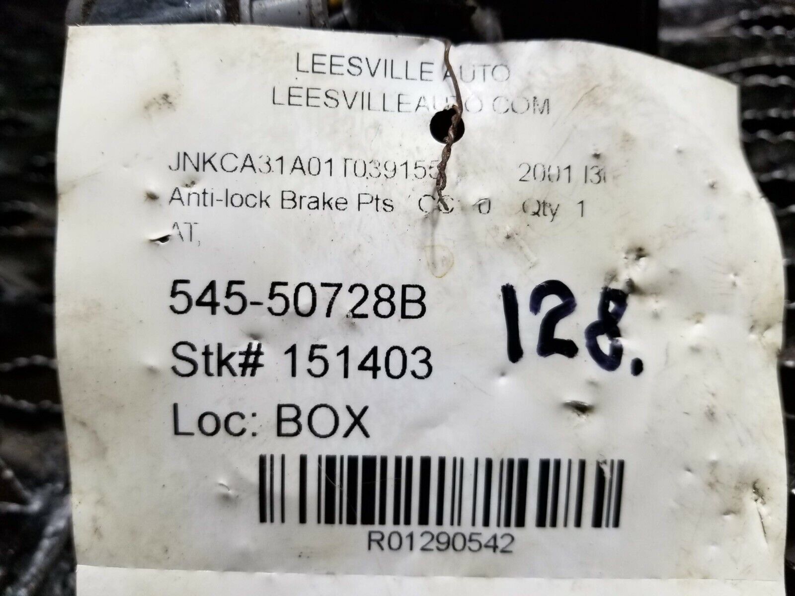 2001 Infiniti I30 ABS Anti-Lock Brake Module Pump OEM Part #128 - Reliable Braking System for Safe Driving & Performance