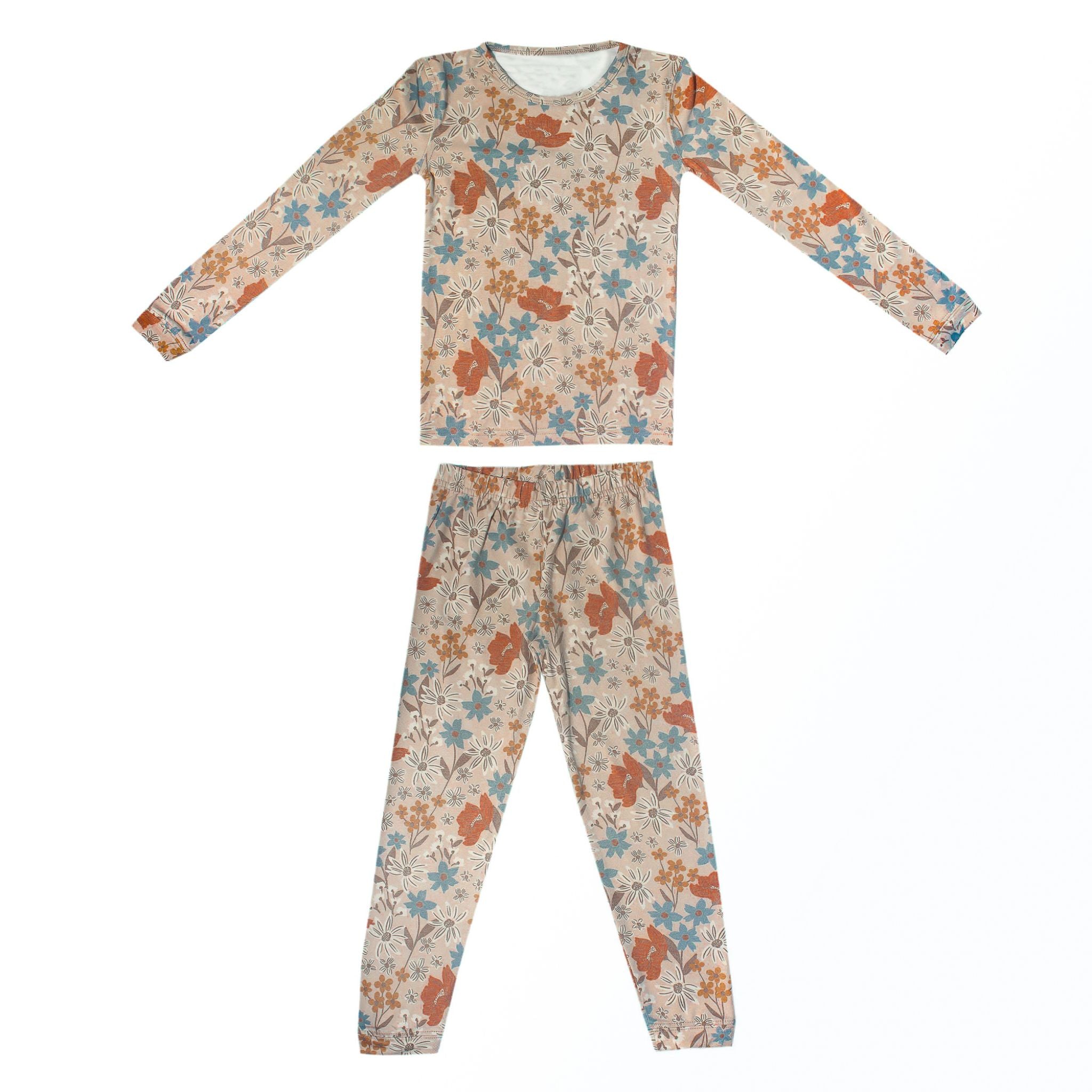 2pc Long Sleeve Pajama Set for Women - Soft Cotton Sleepwear with Pockets - Cozy Nightwear for Winter & Lounge Wear (Eden Collection) - Perfect for Sleepovers, Relaxing at Home & Cold Weather Comfort