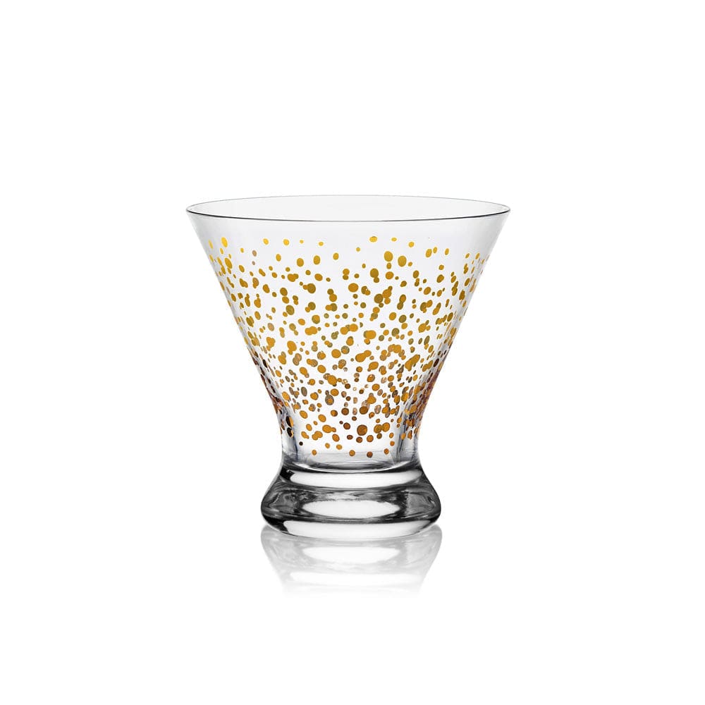 4-Pack Stemless Martini Glasses for Cocktails - Shatterproof Barware Set for Home Parties, Wedding Receptions & Cosmopolitan Drinks