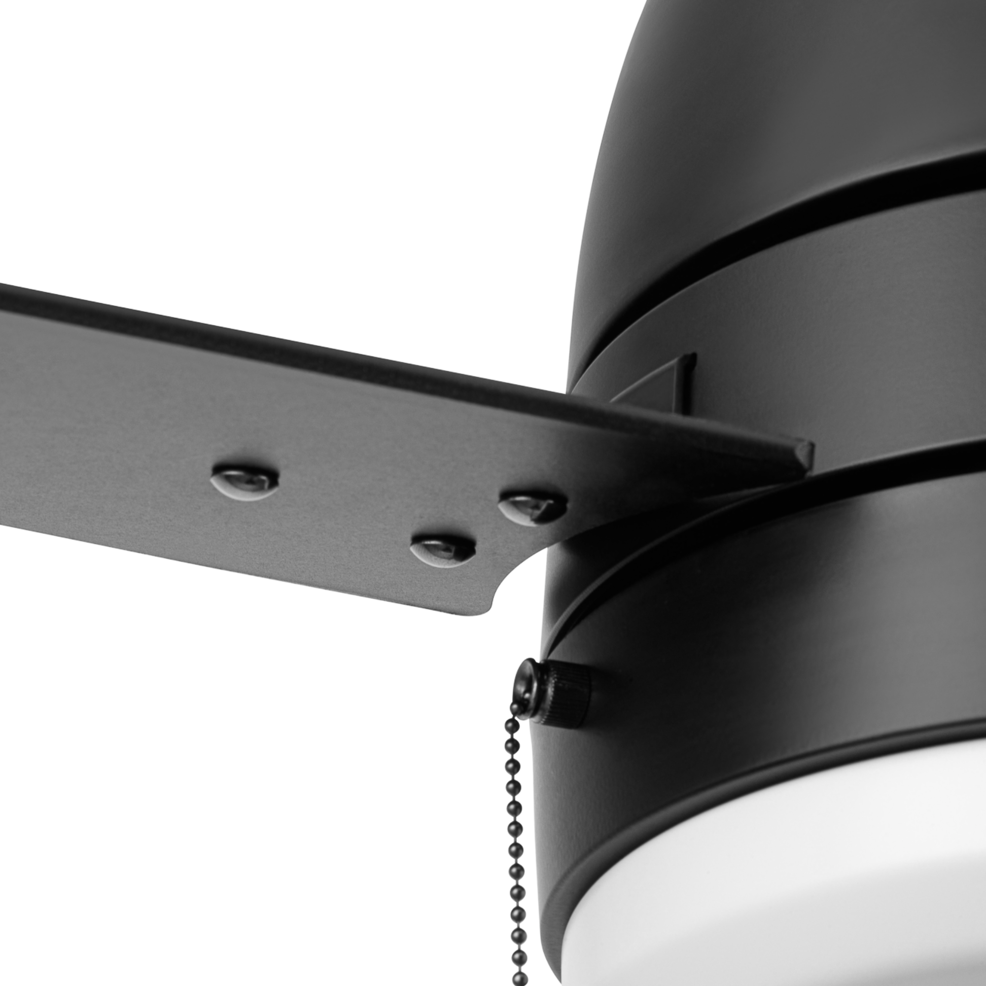 44 Inch Prominence Home Fawn Matte Black Ceiling Fan with Light Kit - Energy Efficient Indoor/Outdoor Fan with Remote Control for Bedroom, Living Room, Patio