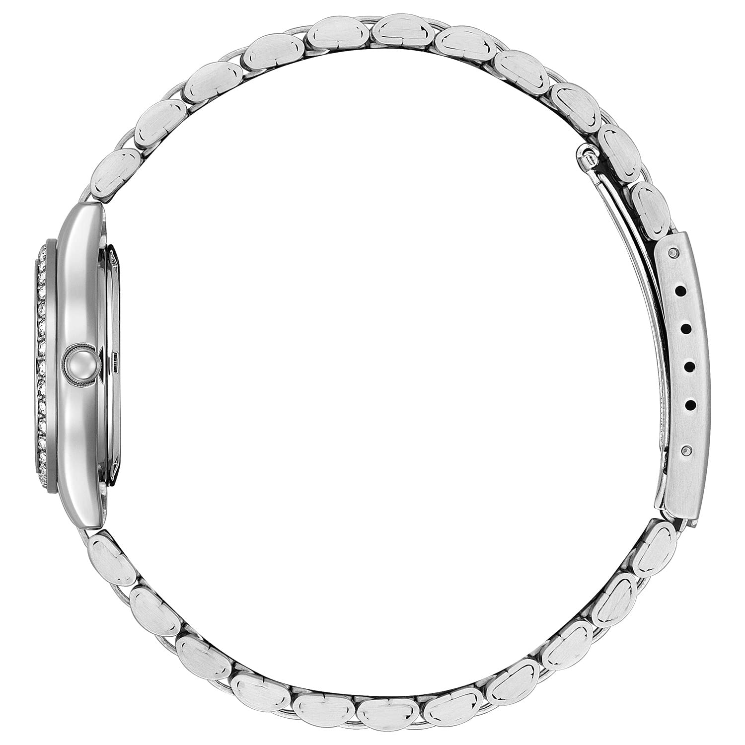Citizen Ladies' Quartz Watch - Stainless Steel Bracelet with Crystals & Date for Office & Evening Wear