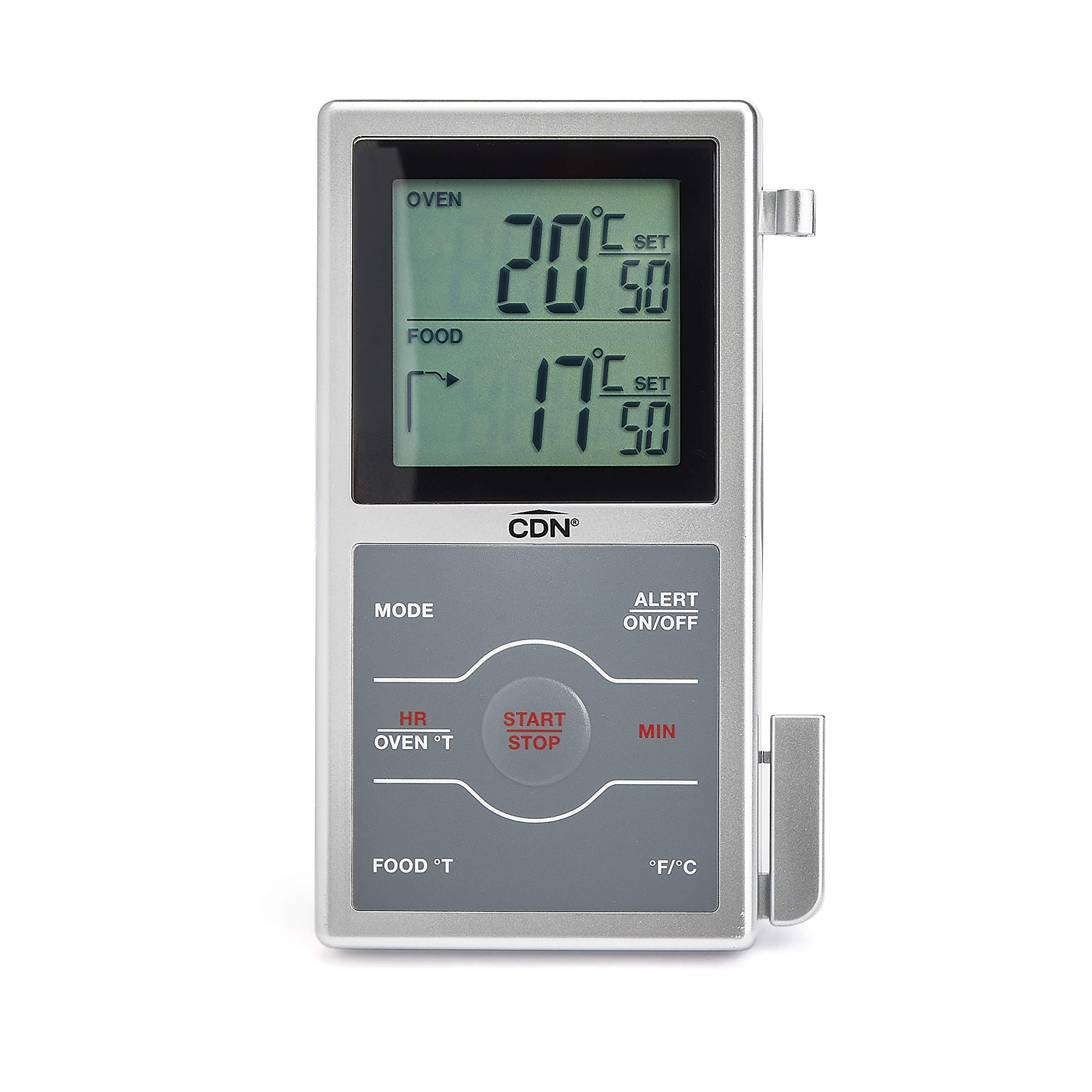 Dual Sensing Programmable Probe Thermometer with Timer for Grilling, Baking, and Sous Vide Cooking - Accurate Temperature Control for Meat, BBQ, and Kitchen Use