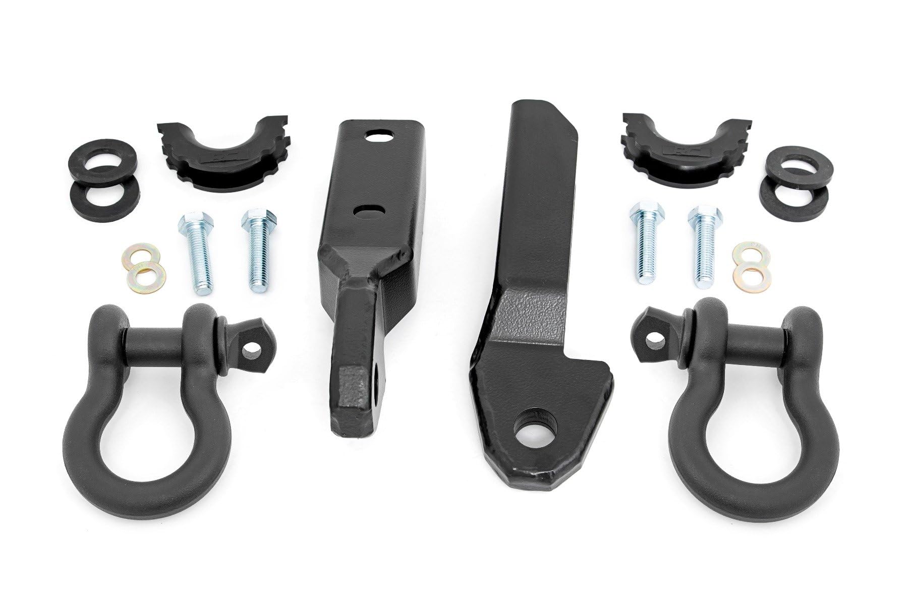 Rough Country RS164 Tow Hook Shackle Mount Kit for 1988-1998 Chevy GMC C1500 K1500 Pickup Trucks - Off-Road Recovery & Towing Accessories