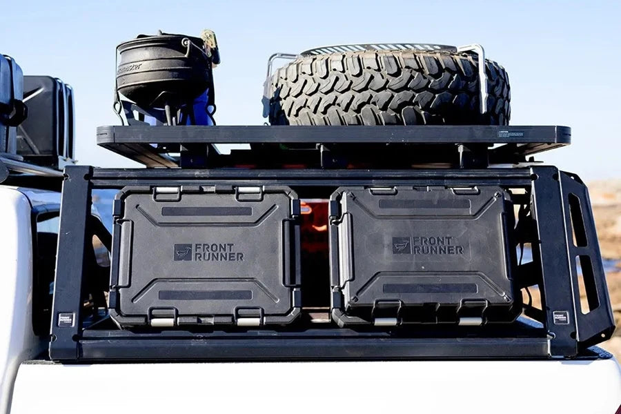 Front Runner Outfitters Twin Wolf Pack Pro Cargo System Bracket - Heavy Duty Roof Rack Mounting Kit for Off-Road Vehicles & Adventure Gear Storage | Perfect for Jeep, Truck & SUV Overlanding Trips