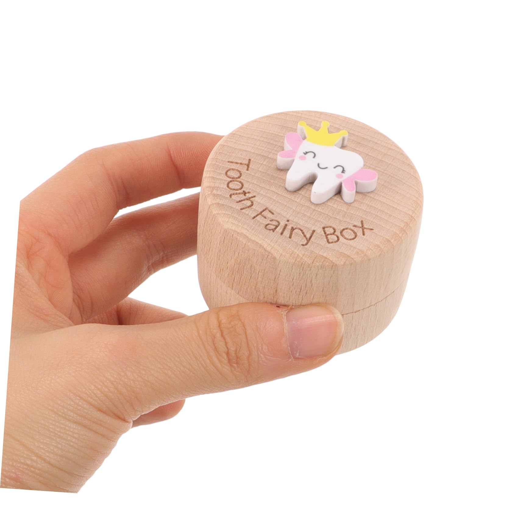 RORPOIR Wooden Tooth Holder Box for Kids - Children's Tooth Storage Organizer - Perfect for Baby Teeth Keepsake & First Tooth Memory Box