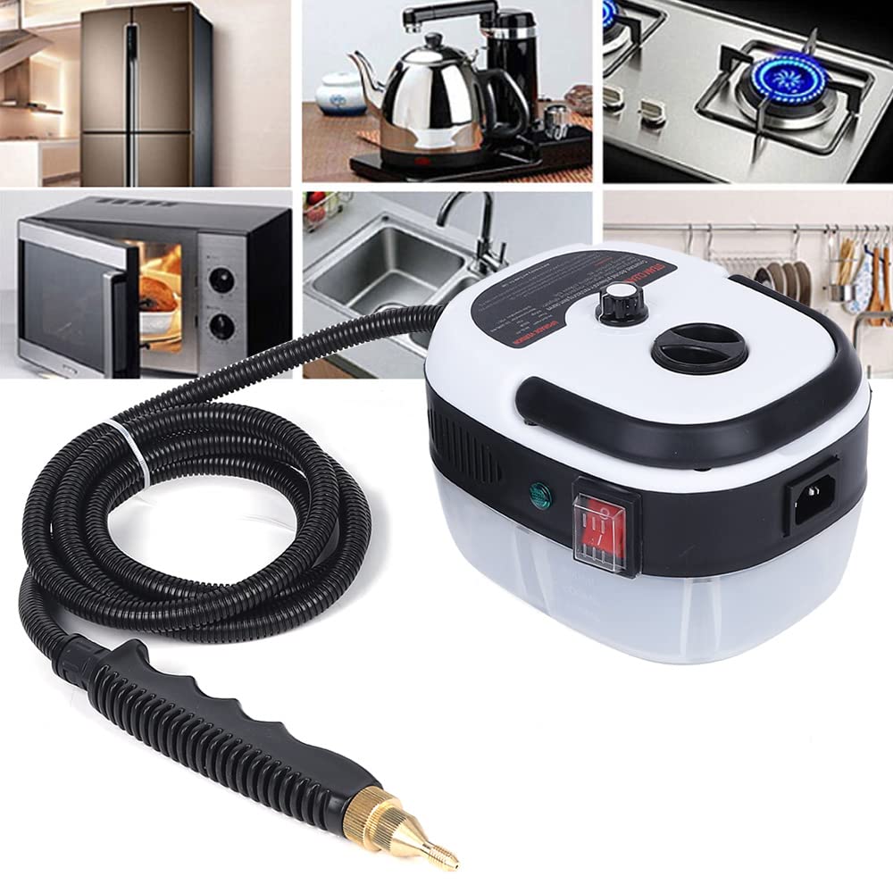 2500W Handheld Steam Cleaner for Home & Car - Fast Heating, 3 Brush Heads