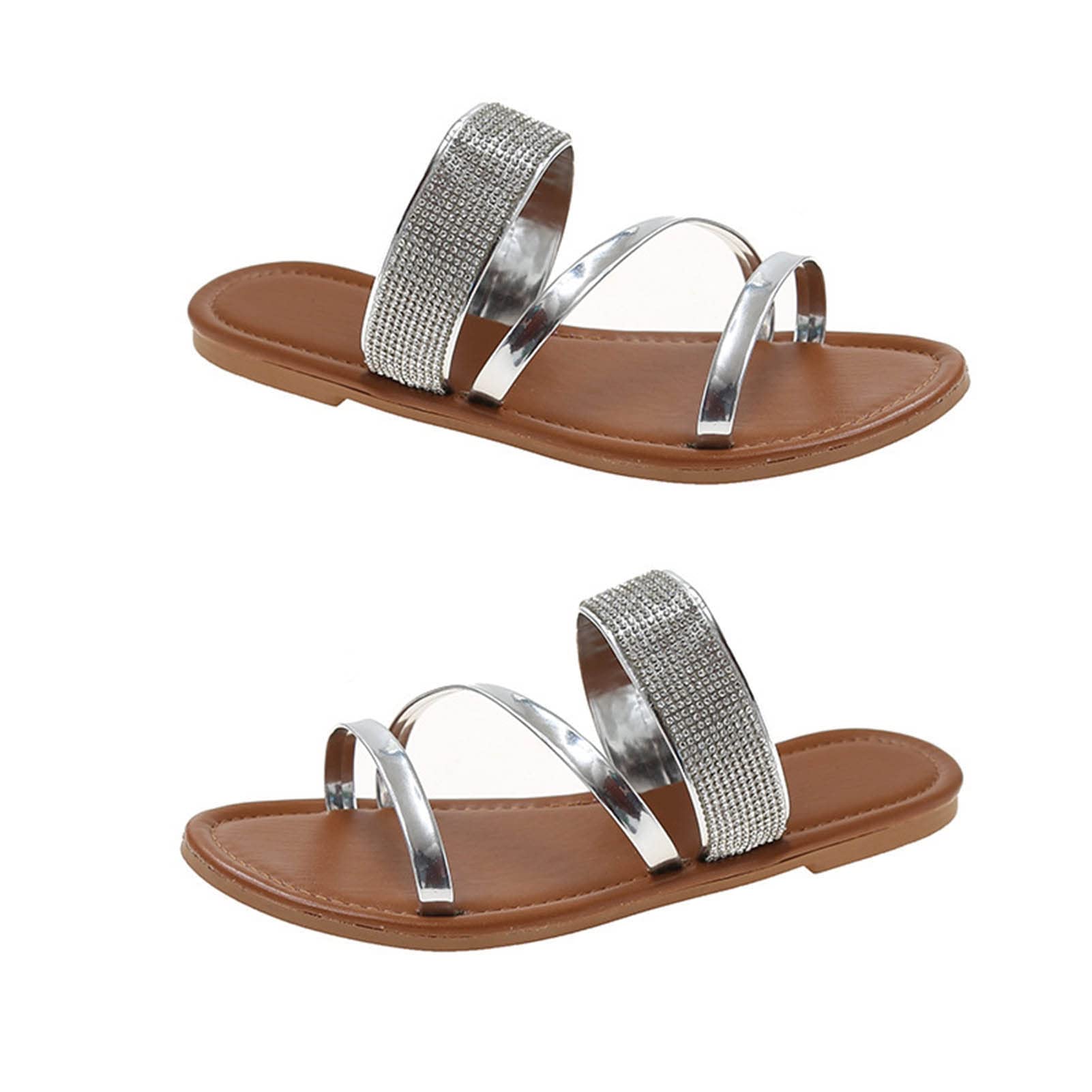 **Shlutesoy Women's Beach Slippers - Comfortable Flat Rubber Sandals for Daily Wear, Walking, and Outdoor Activities**