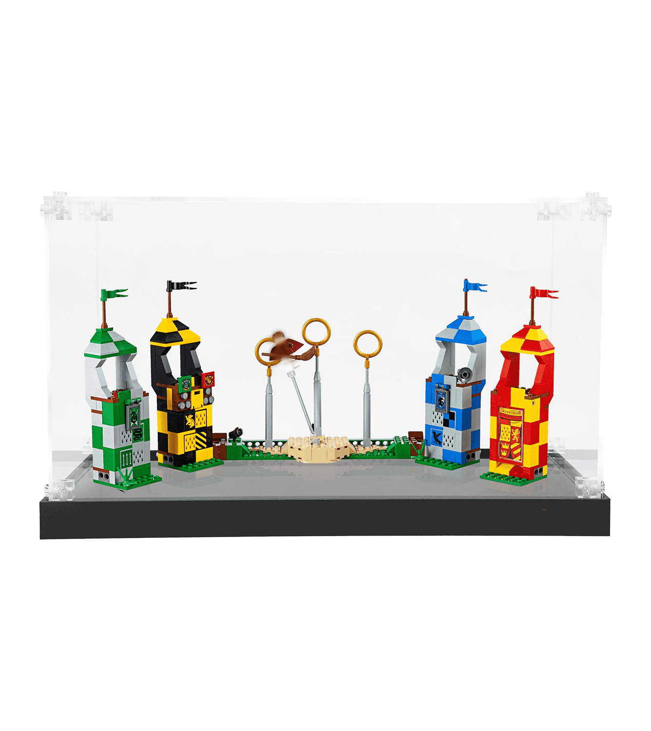 LEGO Harry Potter Quidditch Match 75956 Display Case - Premium Acrylic Showcase for Collectible Building Sets - Perfect for Home Decor, Office Display & Gift for Potter Fans