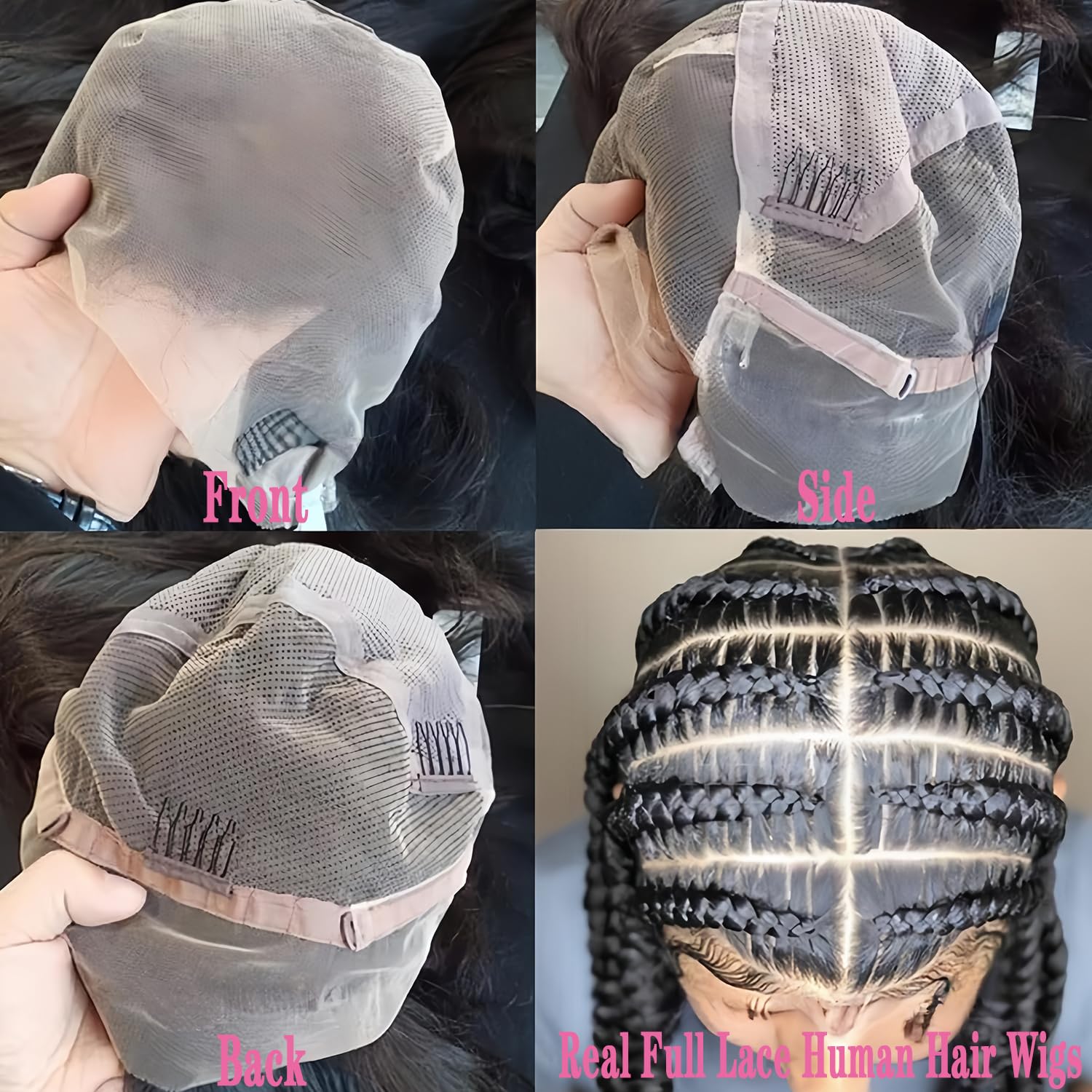 13x4 HD Lace Front Wigs Human Hair - Body Wave Pre Plucked Lace Frontal Wig for Black Women - 20 Inch Full Lace Wig for Daily Wear, Parties & Special Occasions