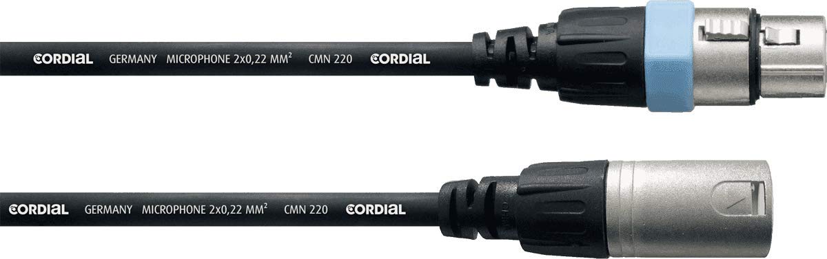 High-Quality REAN XLR Microphone Cable - 1m Female to Male XLR Mic Cable for CCM 1 FM - Durable Fair Line Audio Cable for Studio, Live Performances & Podcasting